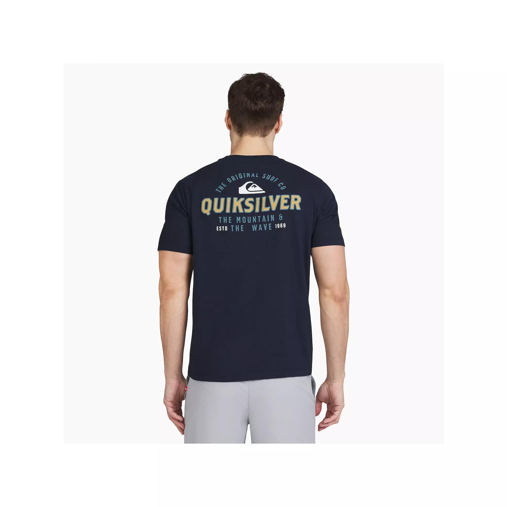 Men's Quiksilver Short Sleeve Graphic Tee, Size: Medium, Blue Blazer Product Image