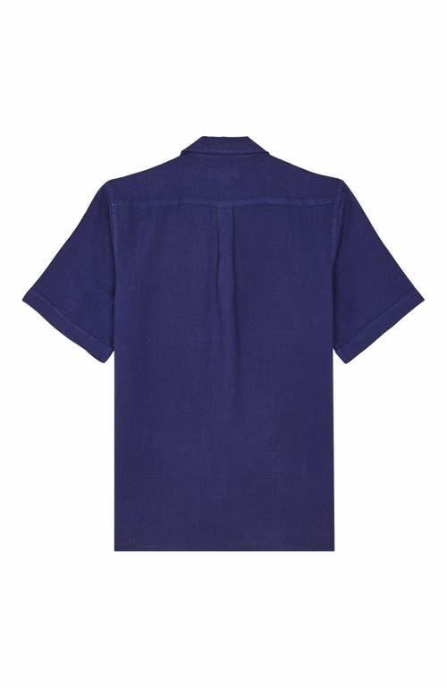 Mens Garment-Dyed Linen Camp Shirt Product Image