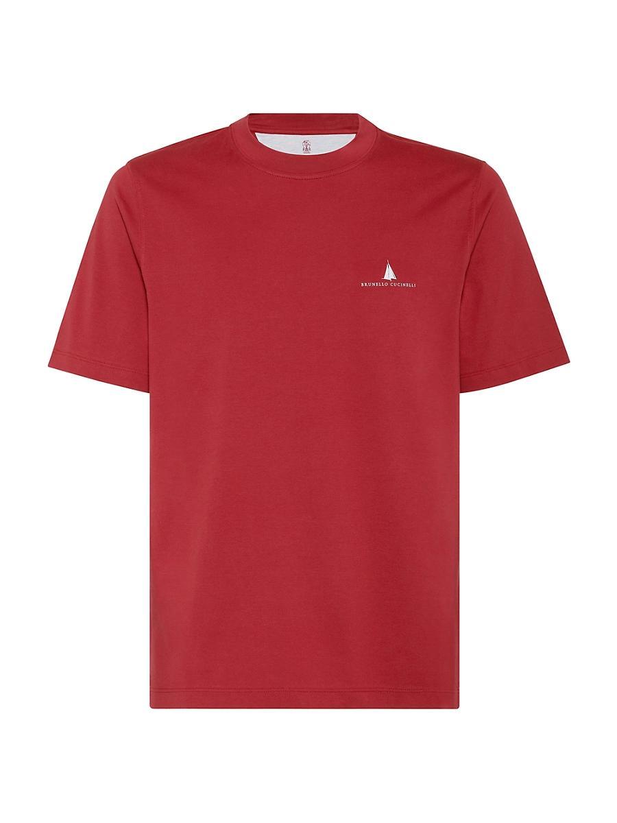 Mens Cotton Jersey T-Shirt with Print Product Image