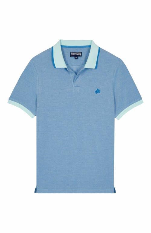 Vilebrequin Men's Changing Color Cotton Pique Polo in Thalassa at Nordstrom, Size Large Product Image