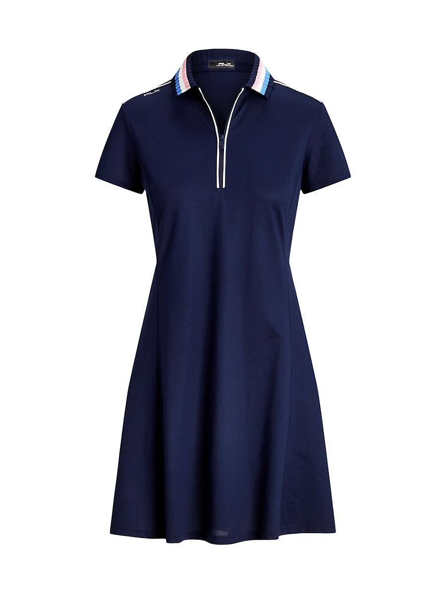 Womens Jersey Polo Flared Minidress Product Image