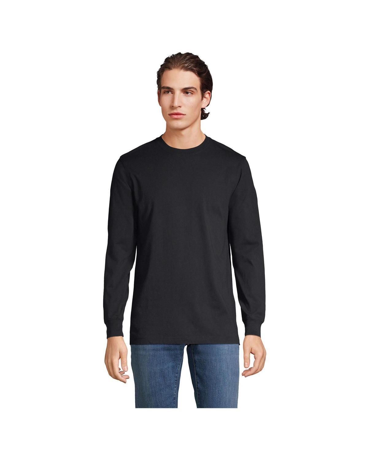 Big & Tall Lands' End Super Tee, Men's, Size: Medium Tall, Black Product Image