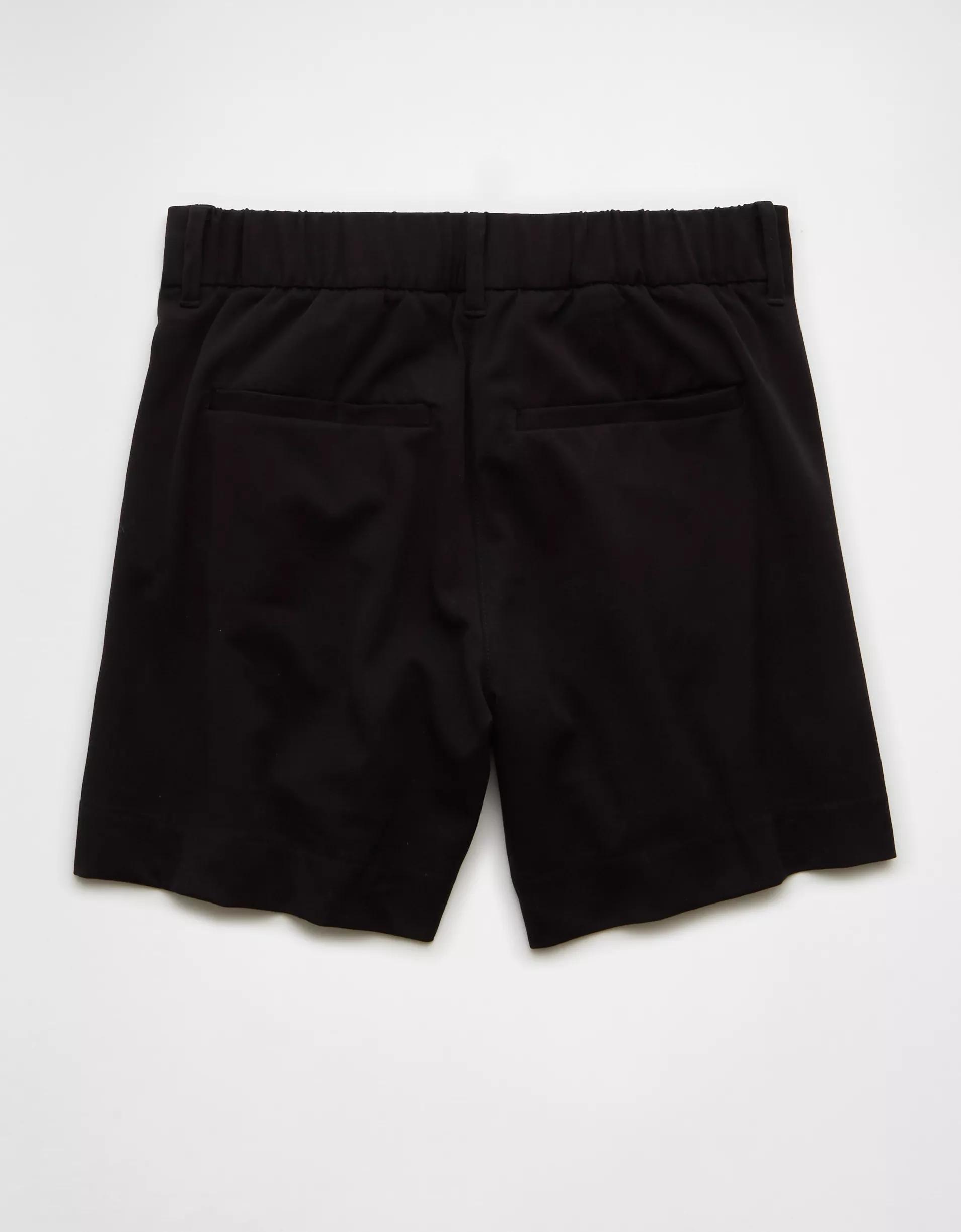 AE 6" Stretch High-Waisted Pleated Trouser Short Product Image