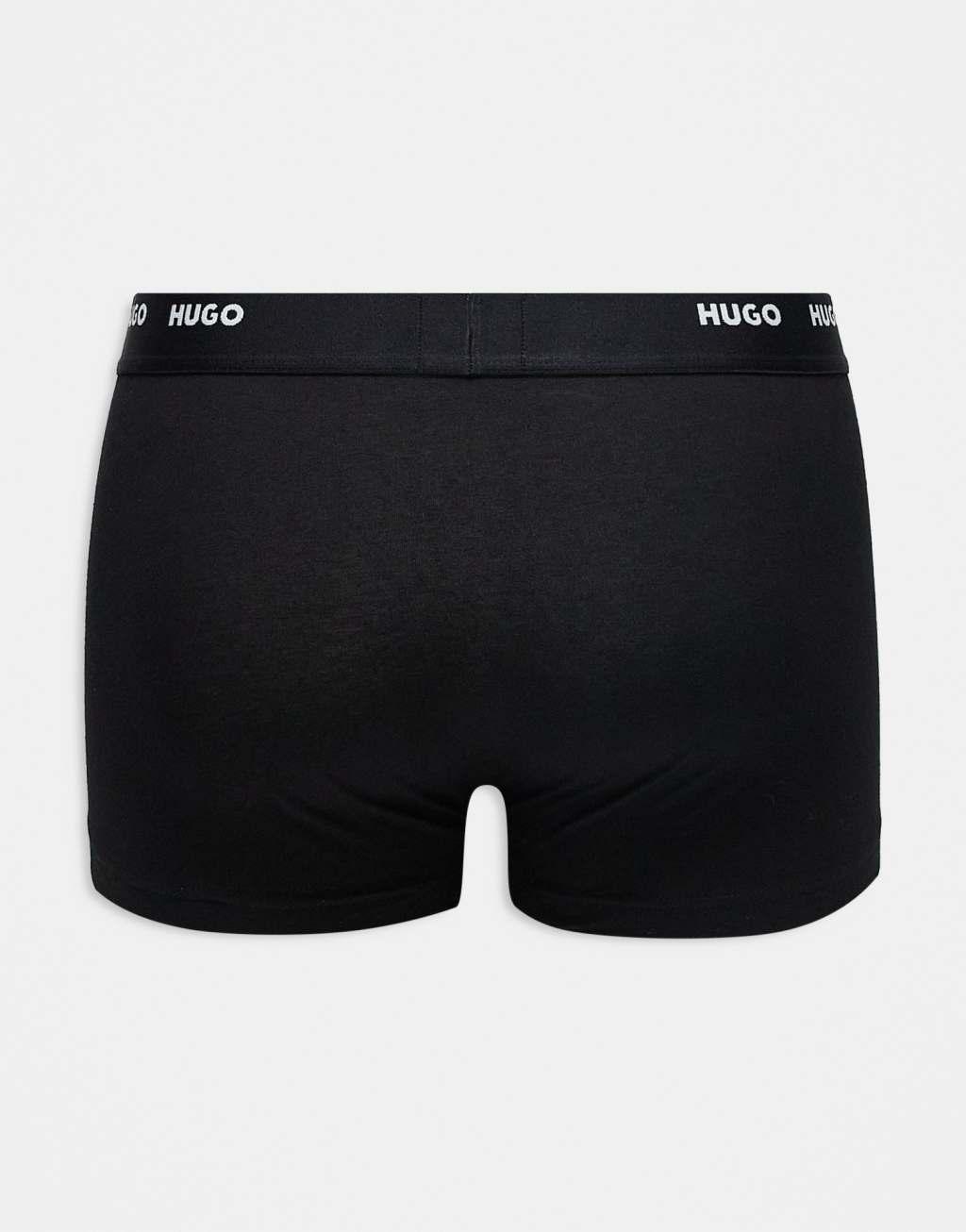 HUGO Bodywear 5-pack trunks in black, blue and red  Product Image