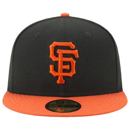 Men's New Era Black/Orange San Francisco Giants Authentic Collection On-Field 59FIFTY Fitted Hat, Size: 7 5/8 Product Image