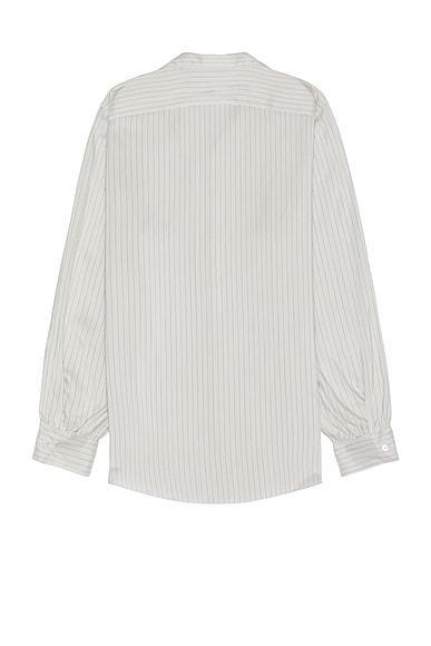 THE ROW Kiton Shirt In Grey Stripe Product Image