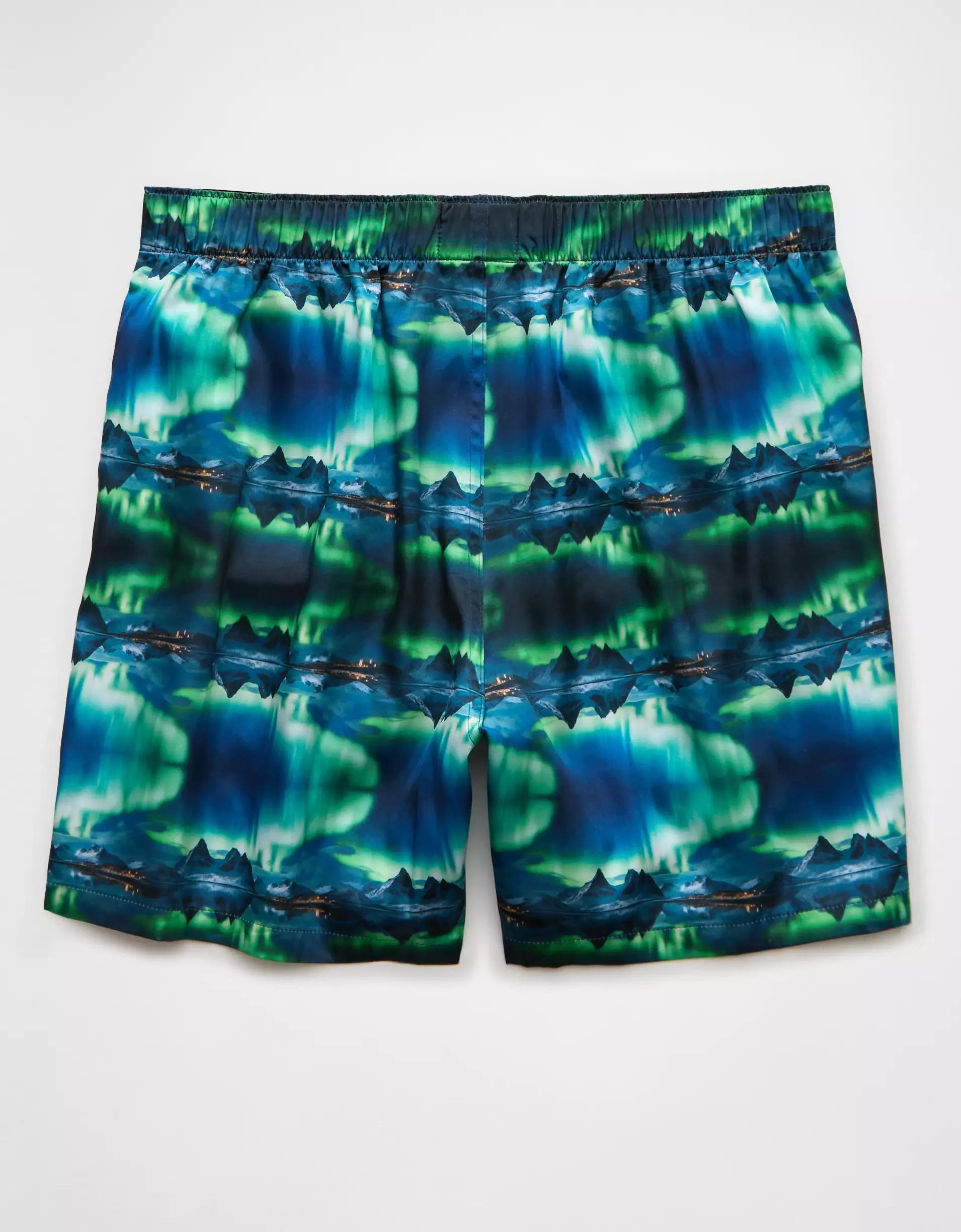 AEO Men's Northern Lights Satin Pocket Boxer Short Product Image