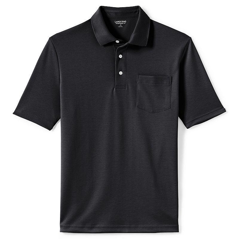 Big & Tall Lands' End Supima Polo, Men's, Size: 4XB, White Product Image