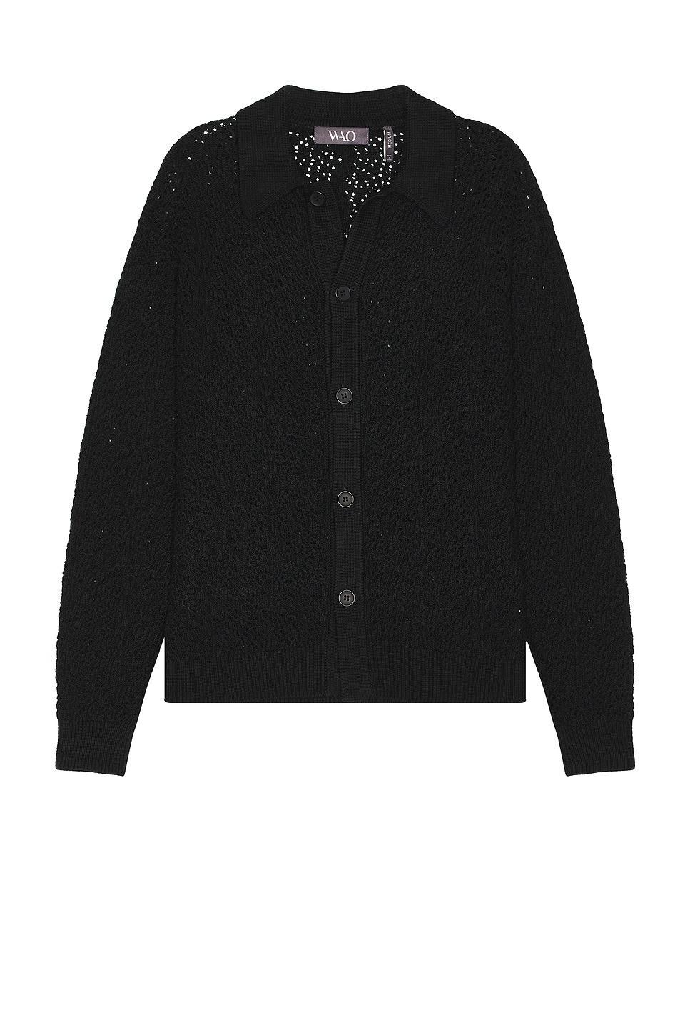 Open Knit Long Sleeve Shirt Product Image