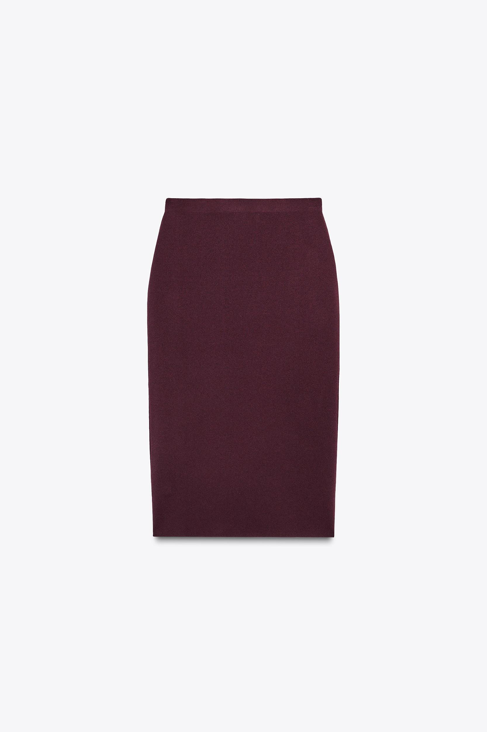 BASIC KNIT MIDI SKIRT Product Image