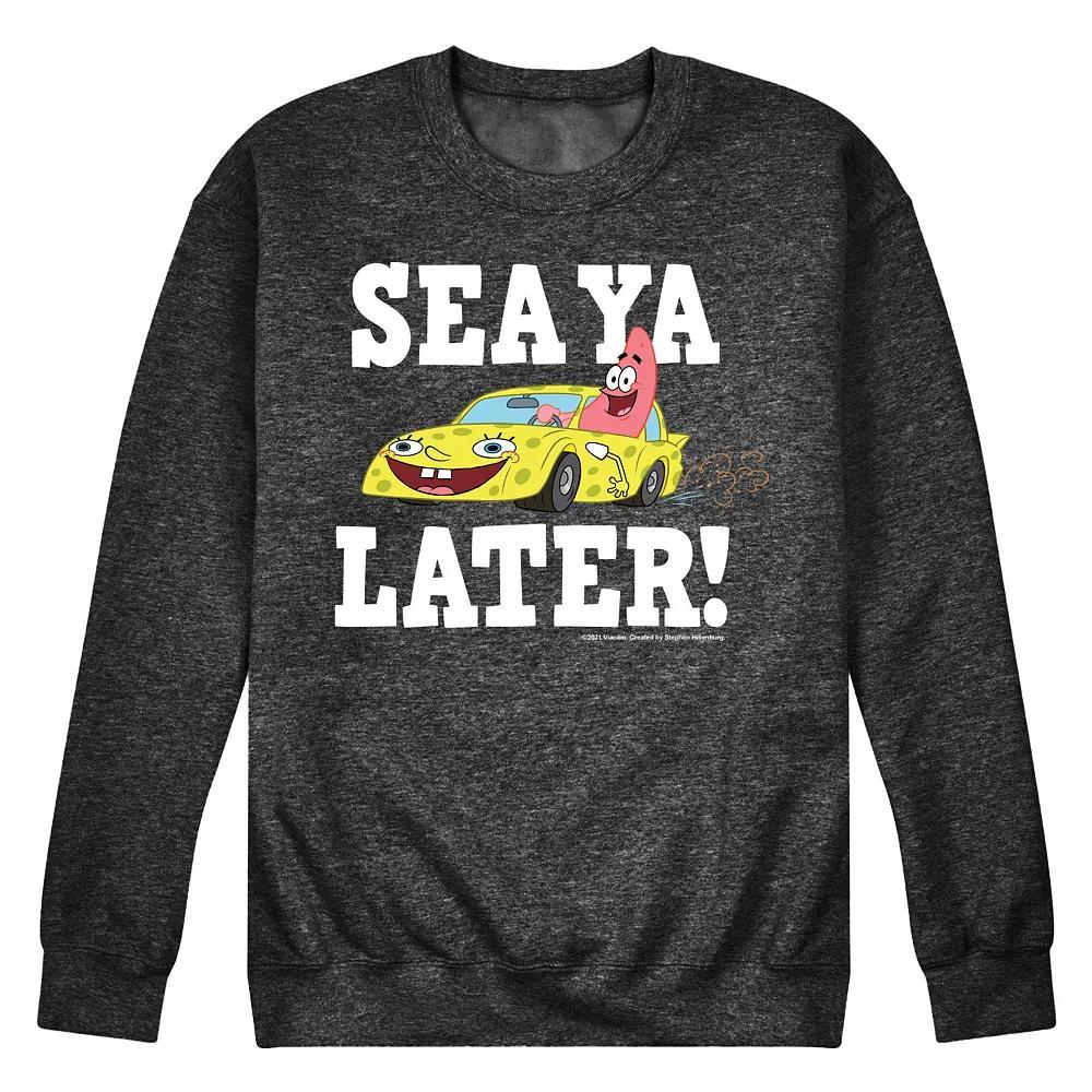 Mens SpongeBob SquarePants Sea Ya Later Sweatshirt Product Image