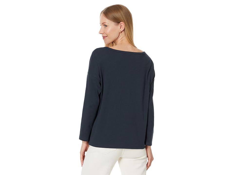 Lilla P Relaxed Henley Women's Clothing Product Image