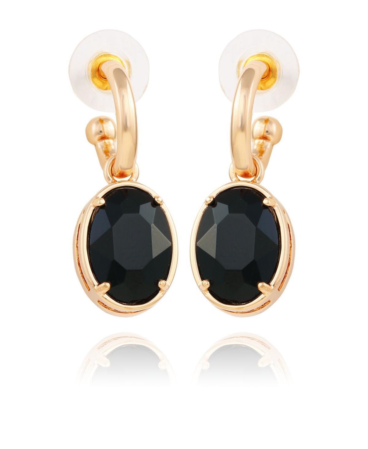 T Tahari Womens Pave Hoop with Drop Earring Product Image