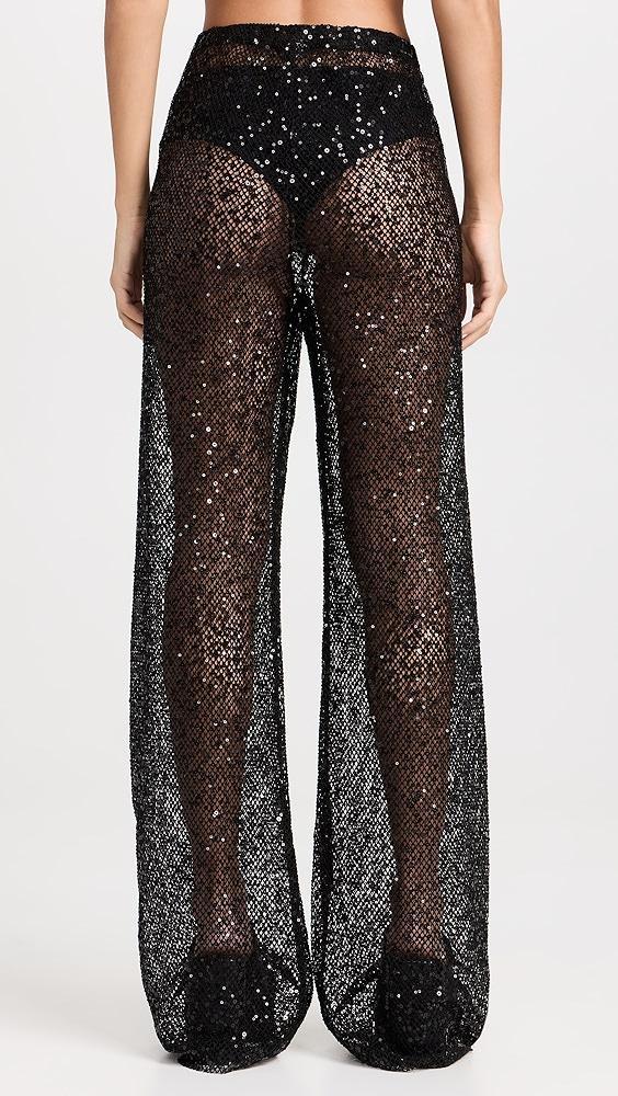 Good American Sequins Wide Leg Pants | Shopbop Product Image