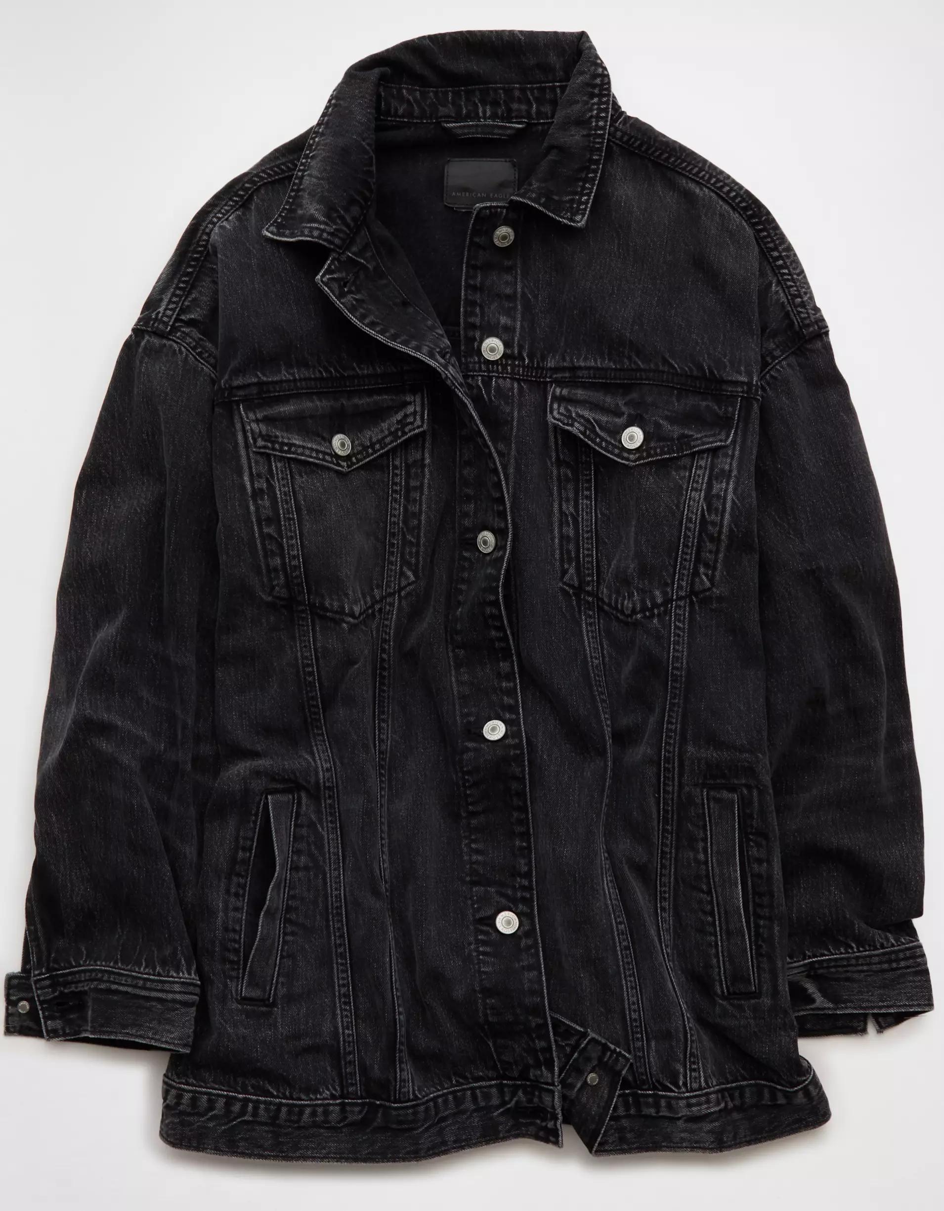 AE Oversized Boyfriend Denim Jacket Product Image