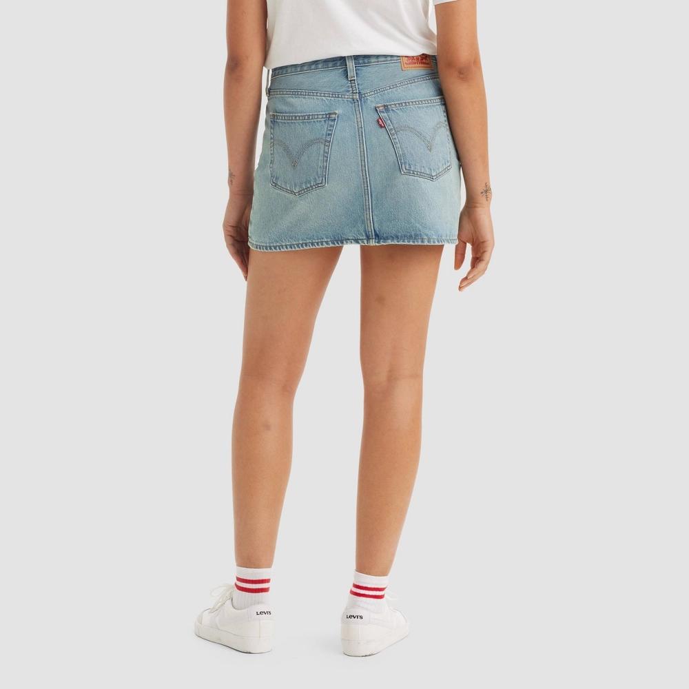 Women's Levi's® A-Line Button Front Mini Skirt, Size: 31(US 12)Medium, Purple Perfect Cord Product Image