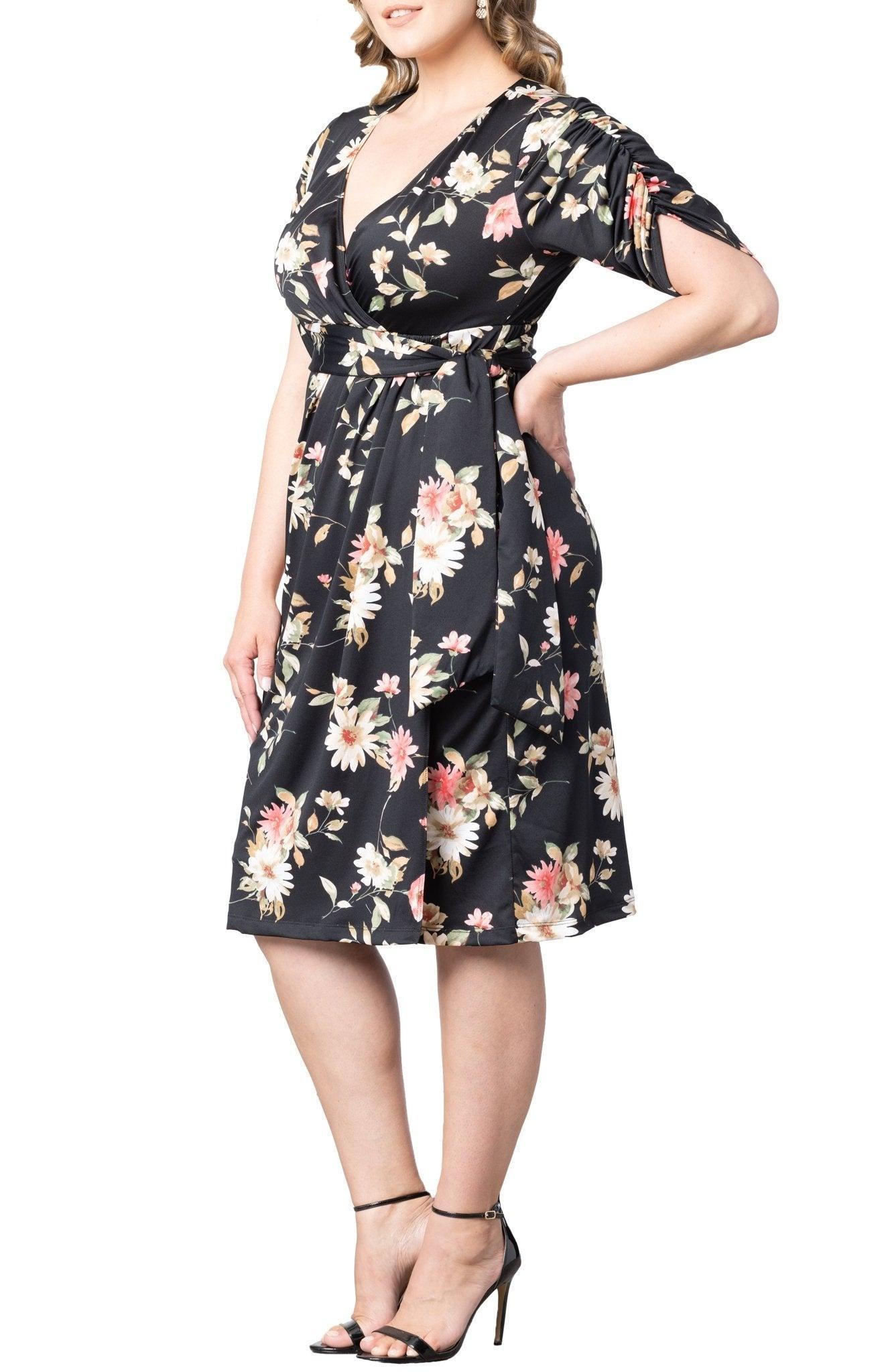Eden Faux Wrap Dress - Plus Product Image