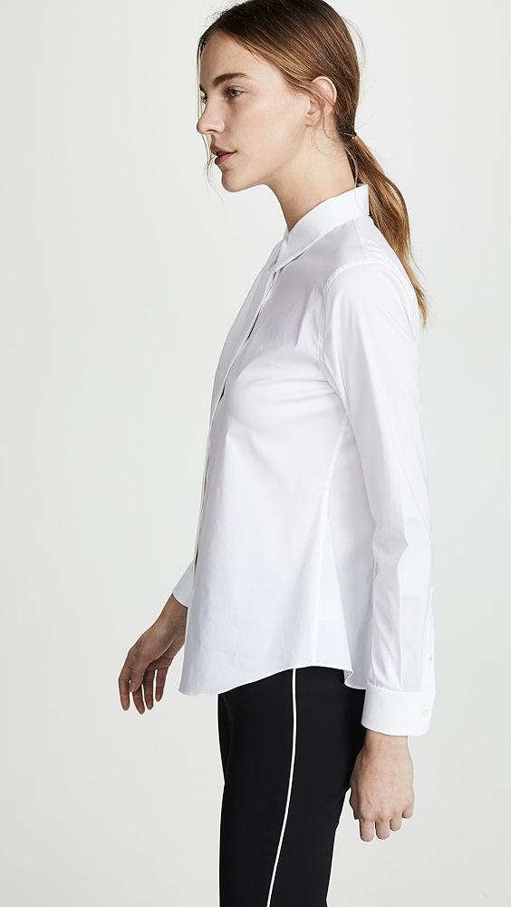 Theory Luxe Tenia Button Down Blouse | Shopbop Product Image