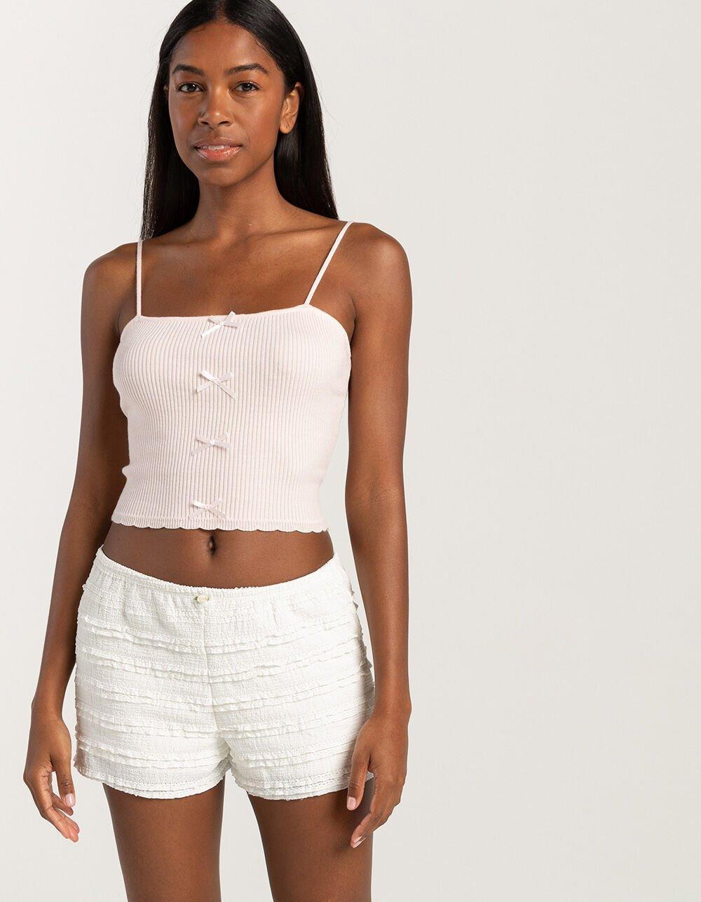RSQ Womens Mid Rise Bloomer Shorts - BLACK Product Image