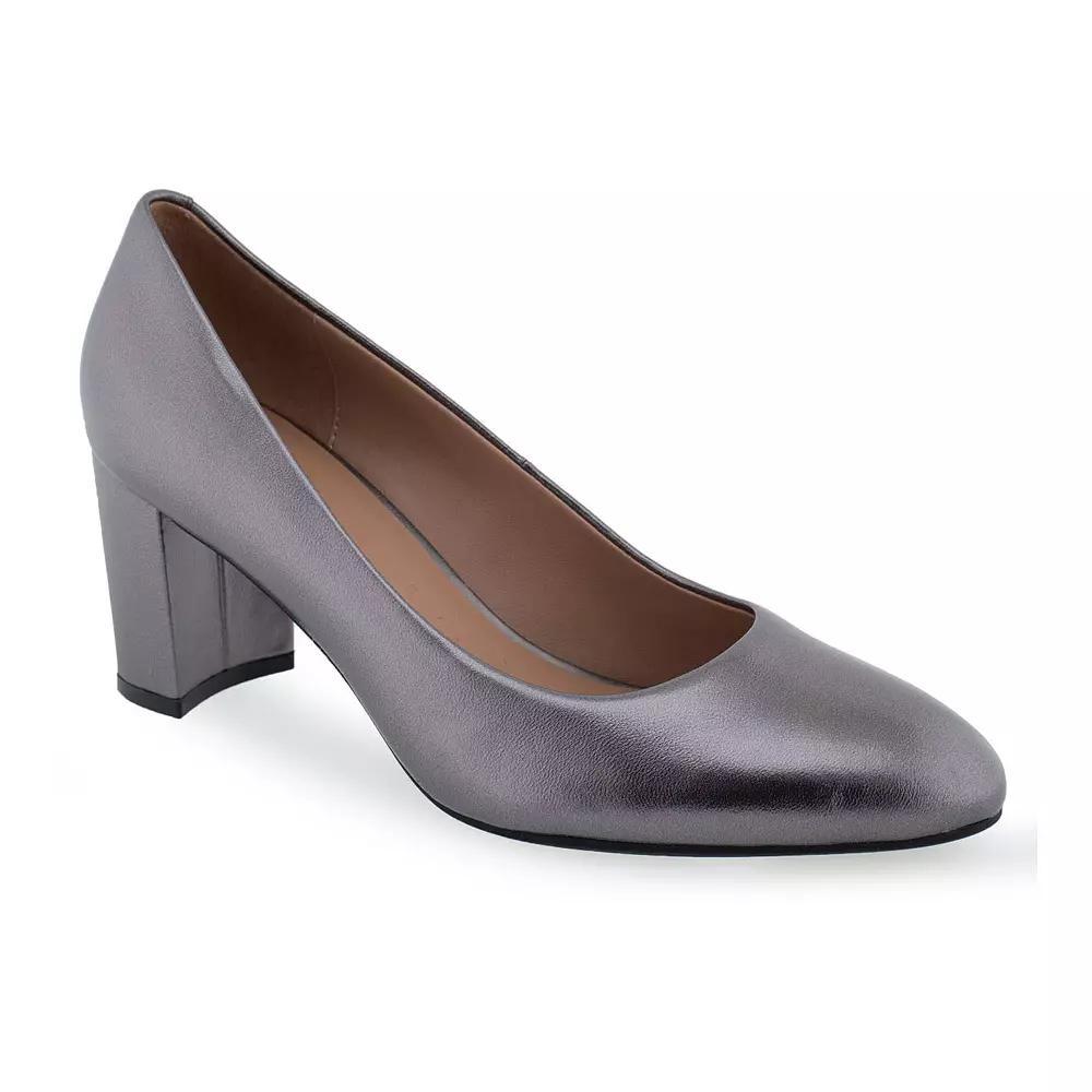Aerosoles Betsy Womens Leather Dress Pumps Beige Product Image