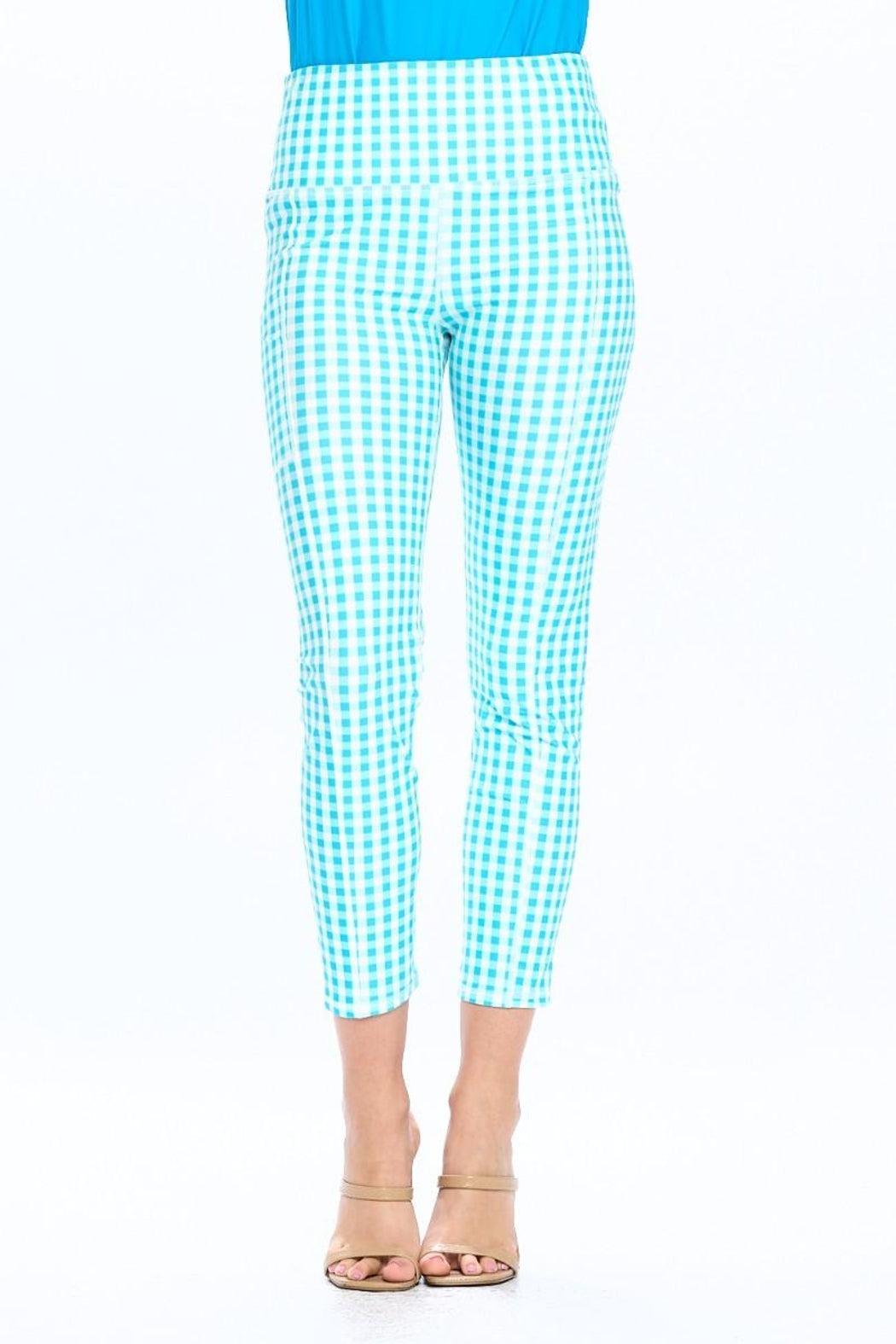 Aqua Plaid Legging Product Image