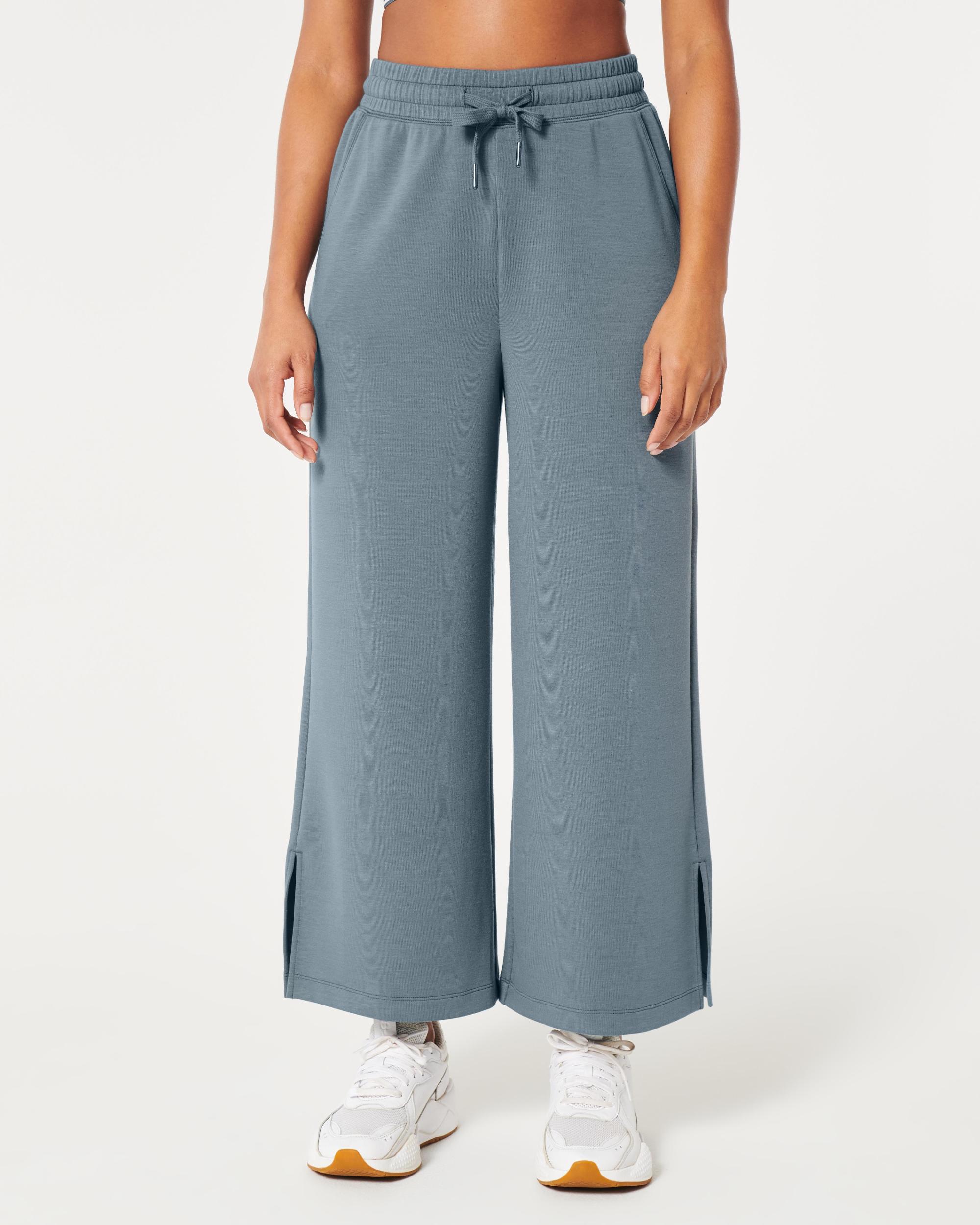 Gilly Hicks Active Cooldown Crop Wide-Leg Pants Product Image