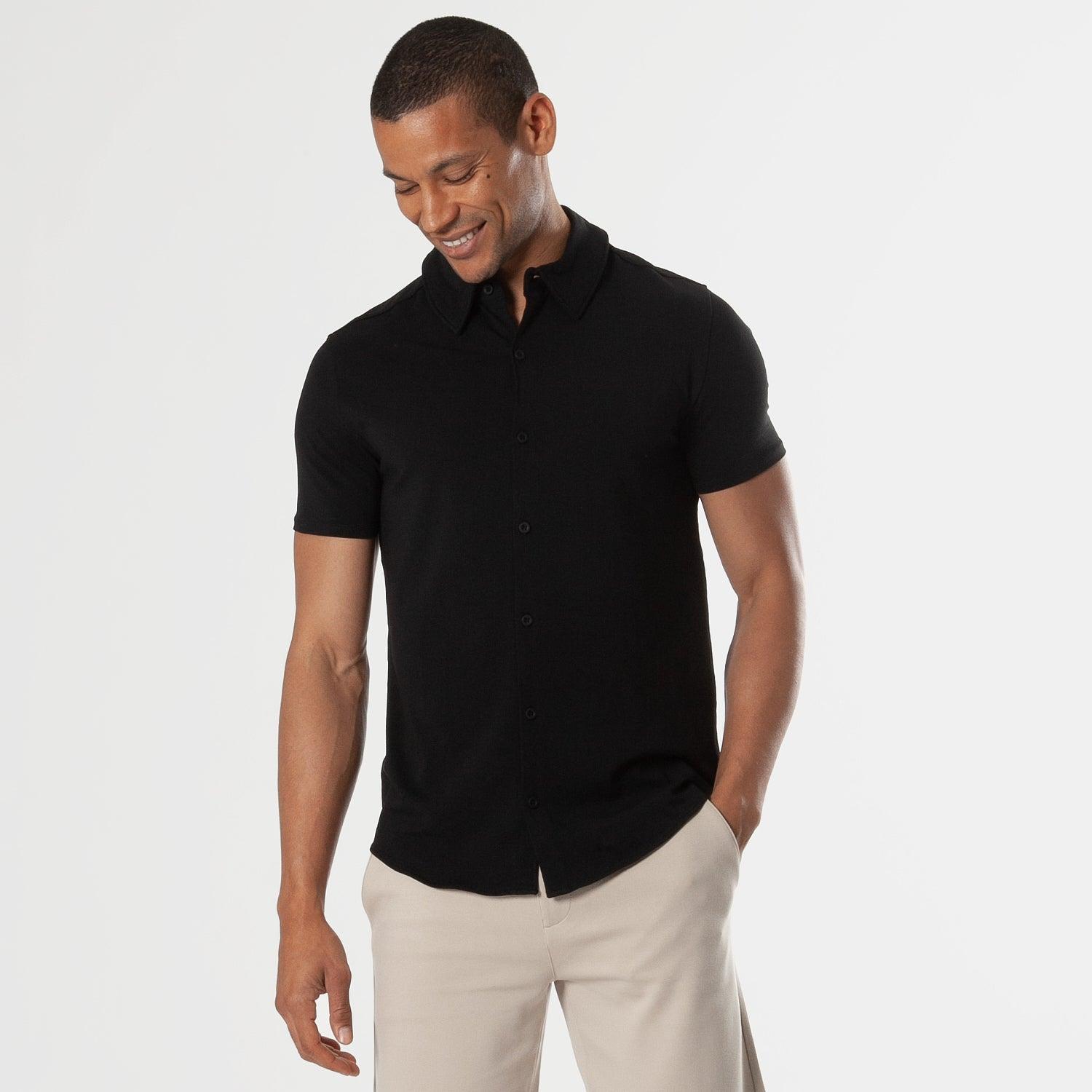 Core Color Short Sleeve Knit Shirt 3-Pack Product Image