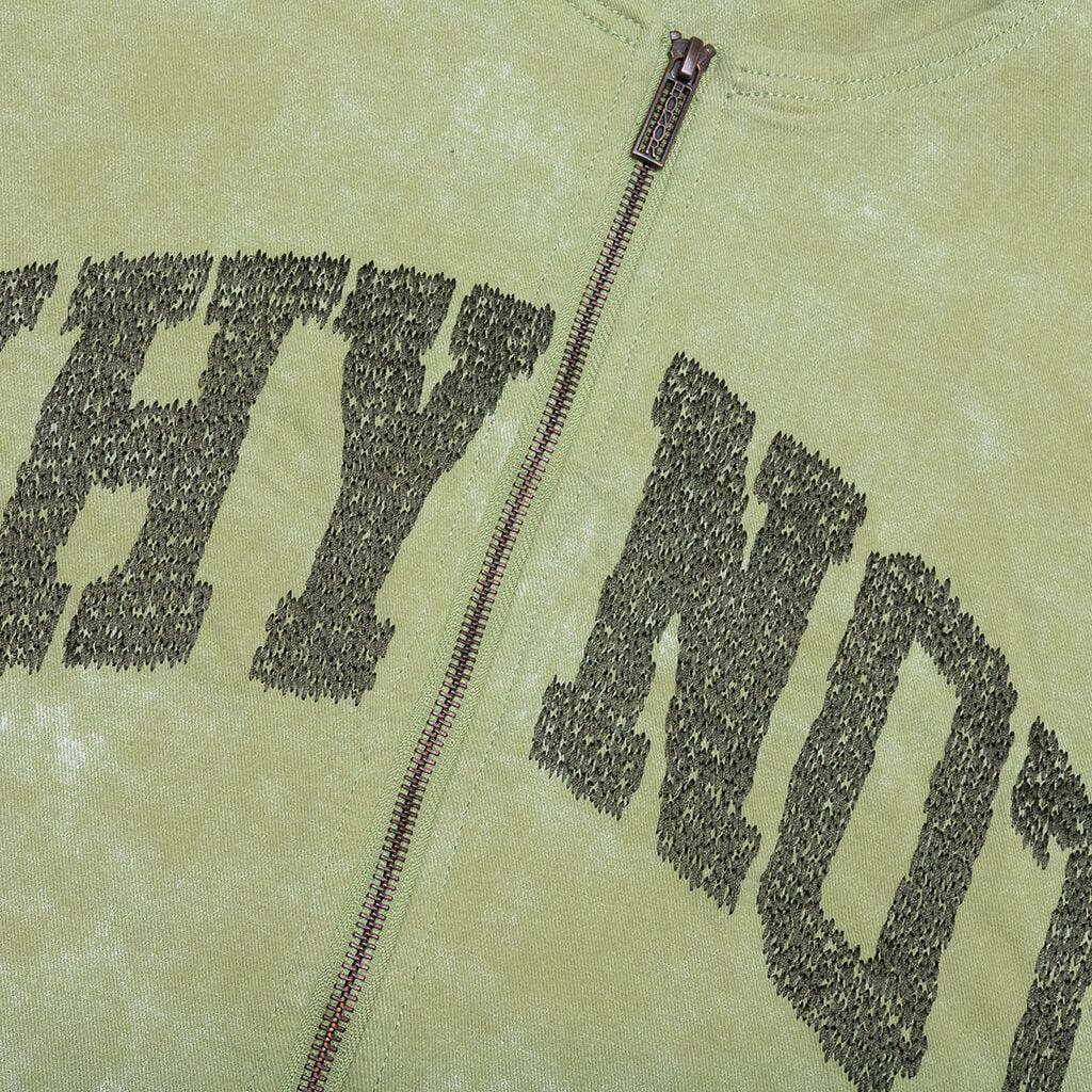 Twill Washed Jacket - Green Male Product Image