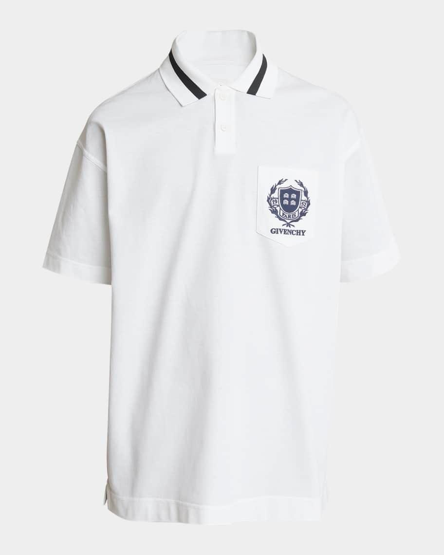 Mens University Logo Pique Polo Shirt Product Image