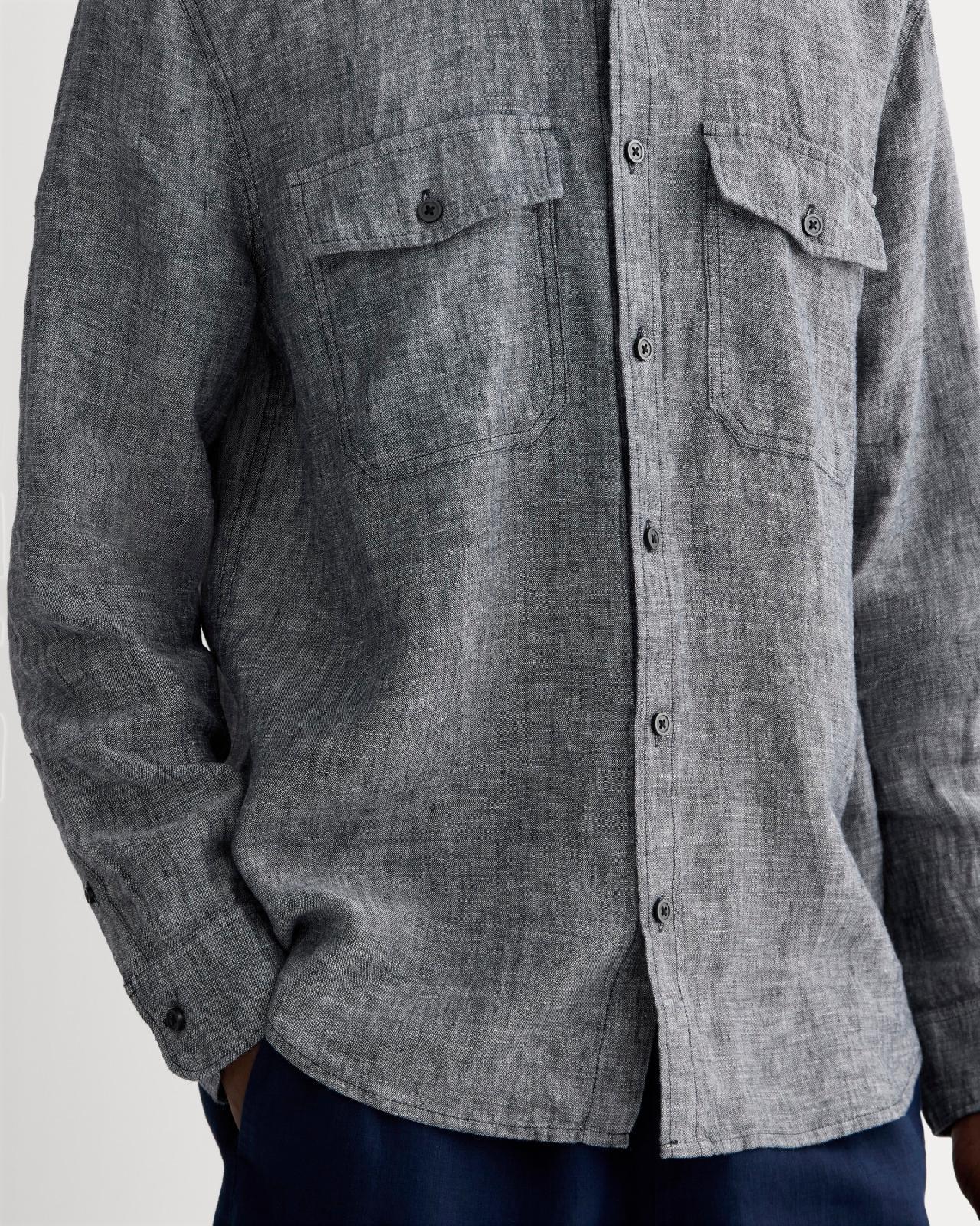 The Linen Utility Shirt Product Image