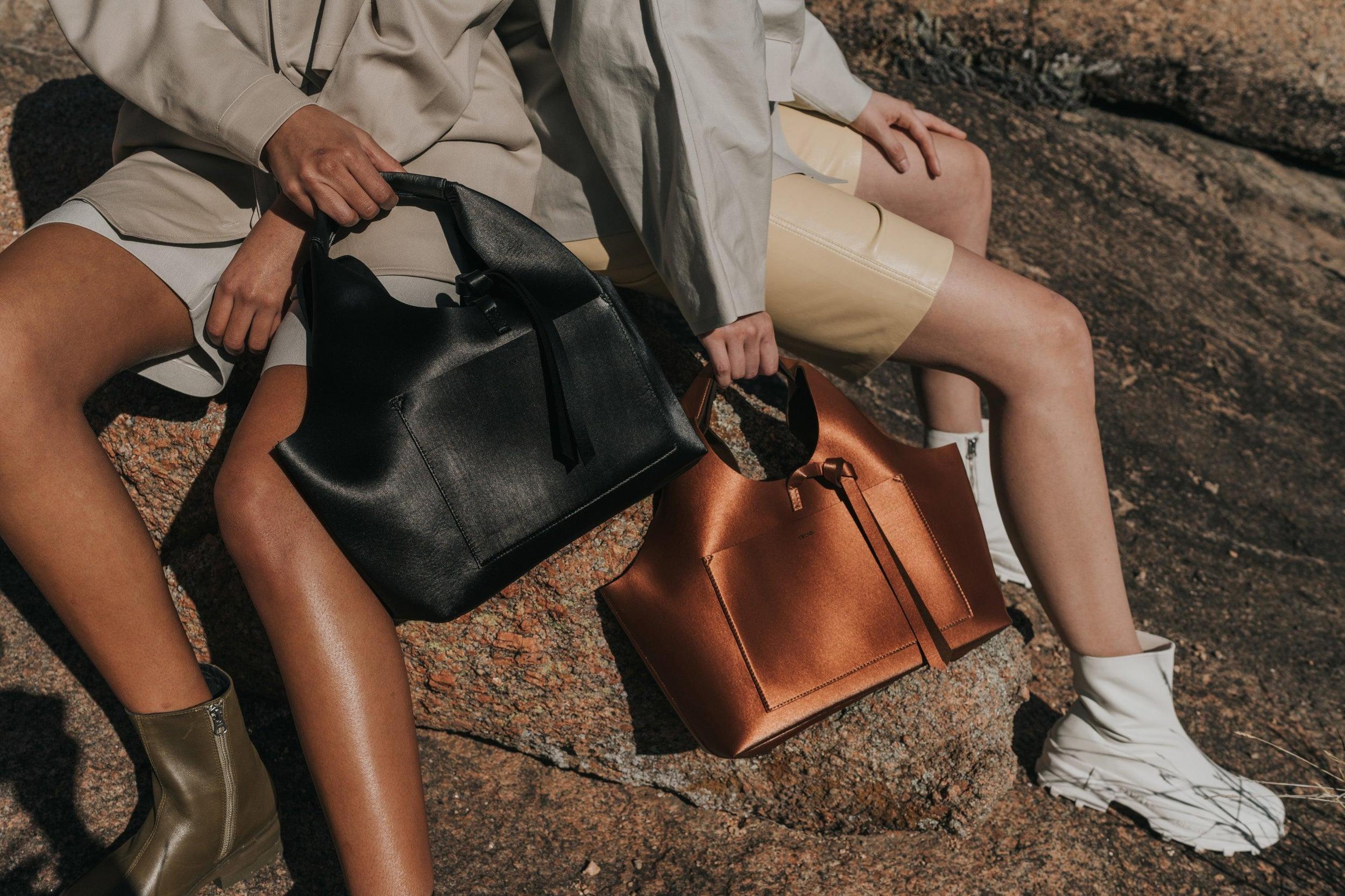 Coated Black Tote Product Image