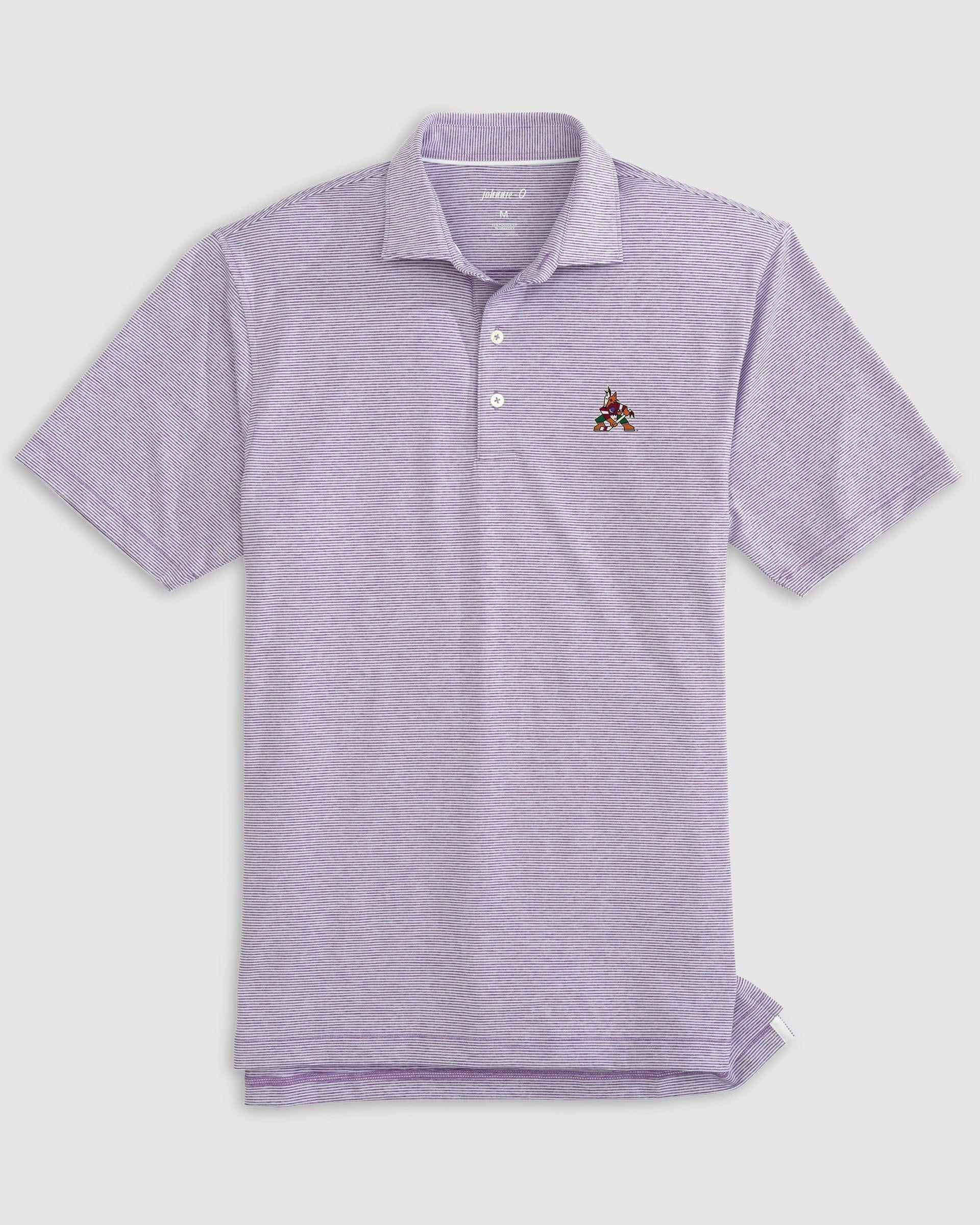 Northeastern Lyndonn Striped Jersey Performance Polo Product Image