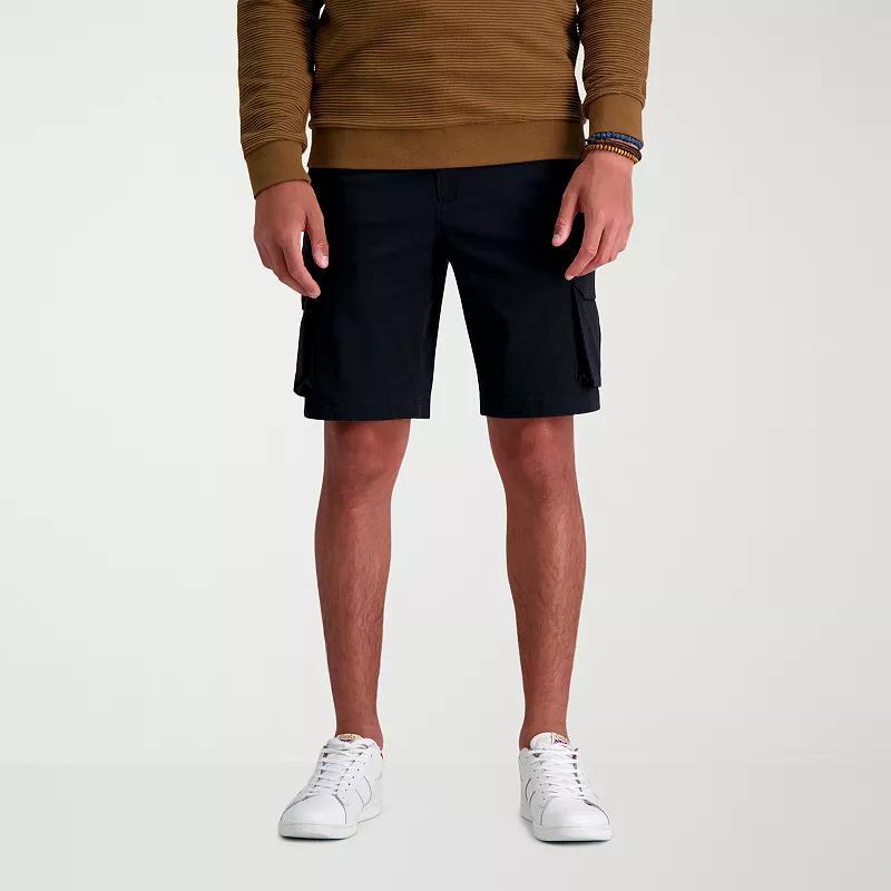 Men's Haggar® 10" Straight-Fit Stretch Cargo Flat-Front Shorts, Size: 44, Green Product Image