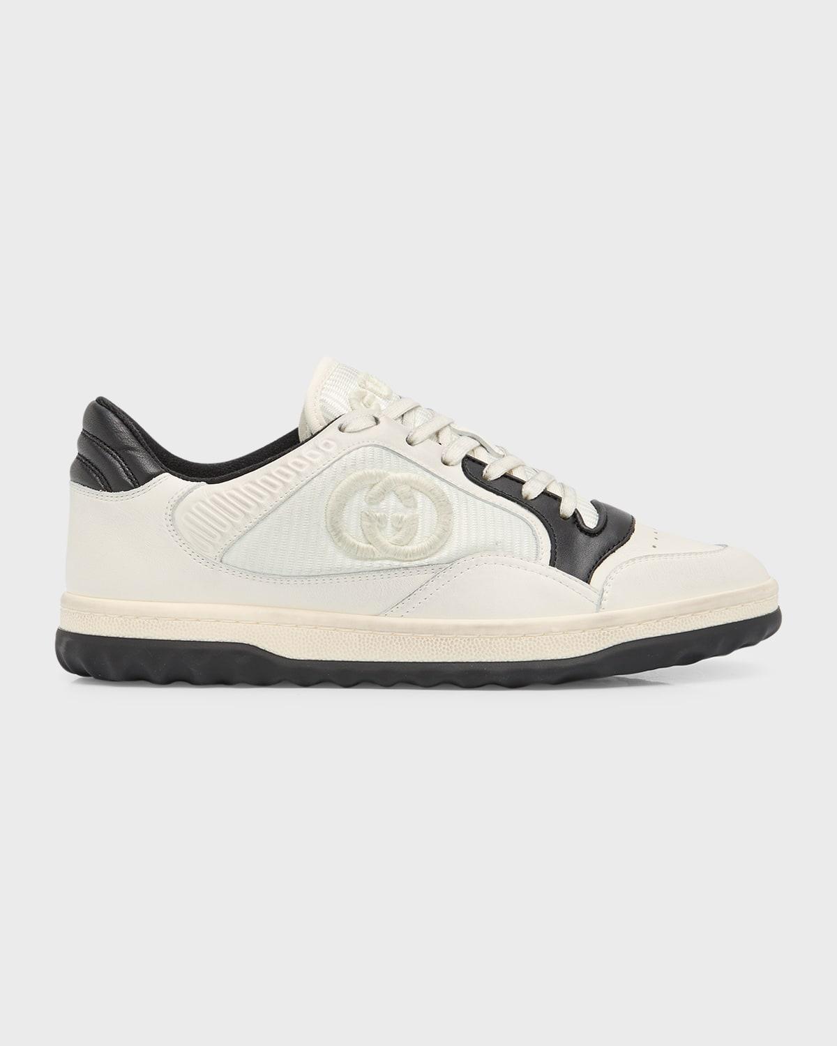 Bicolor Leather Low-Top Sneakers Product Image