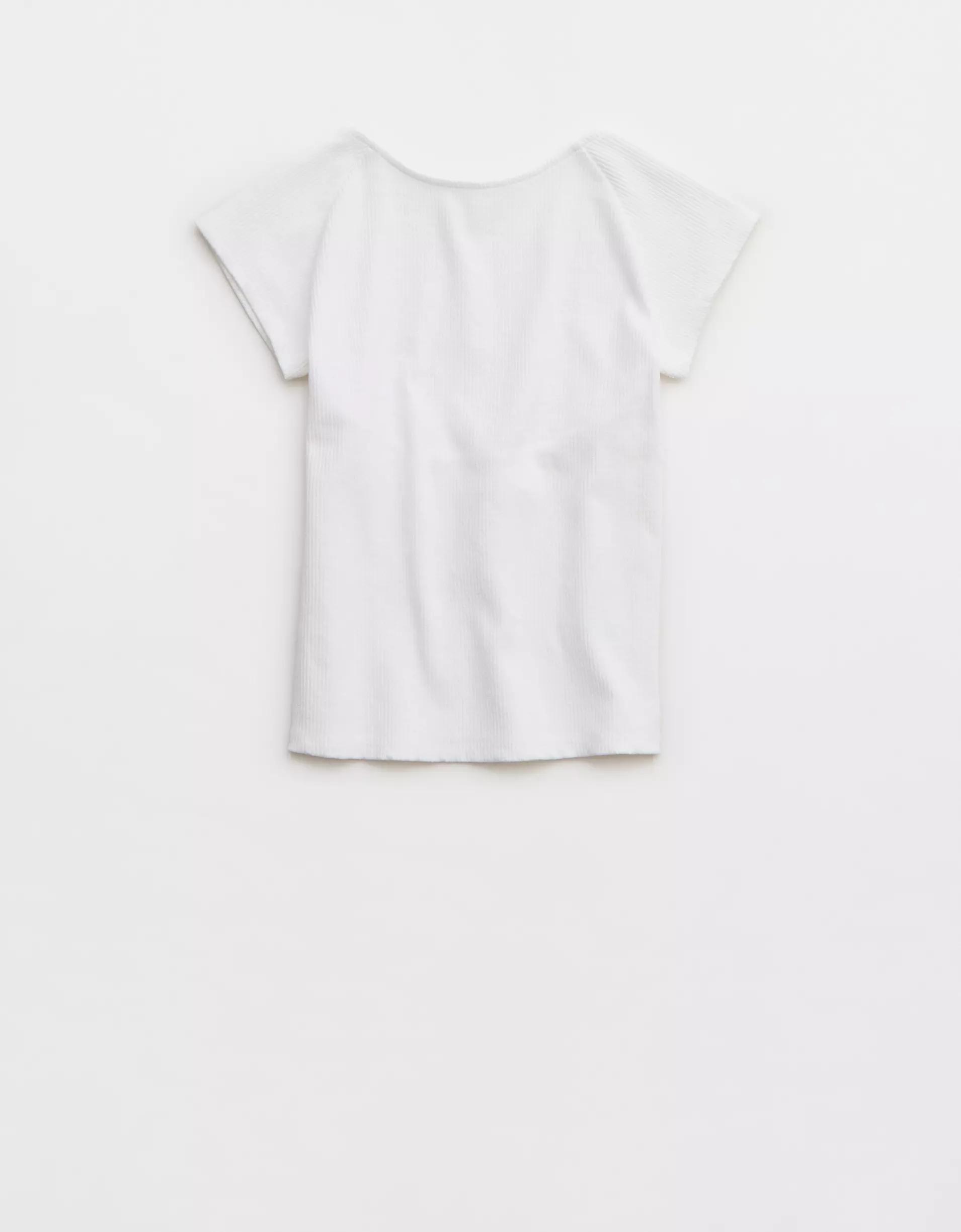 Aerie Ribbed Open Back T-Shirt Product Image