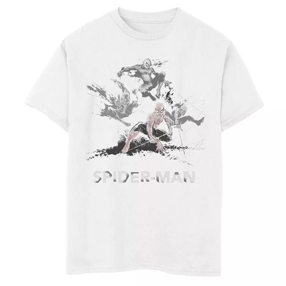 Boys 8-20 Marvel Spider-Man Splat Art Poster Graphic Tee, Boys Product Image