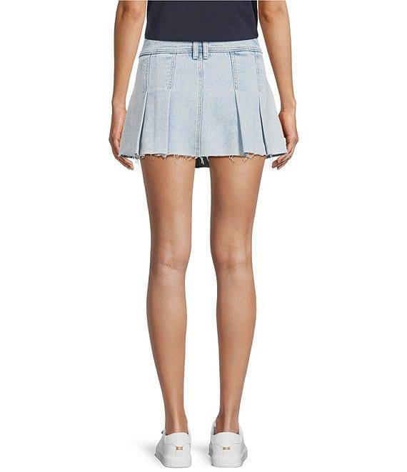 GB Pleated Denim Micro Mini Skort Product Image