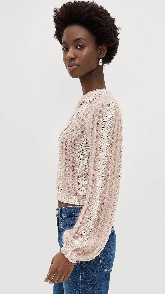 FRAME Femme Cable Mix Sweater | Shopbop Product Image