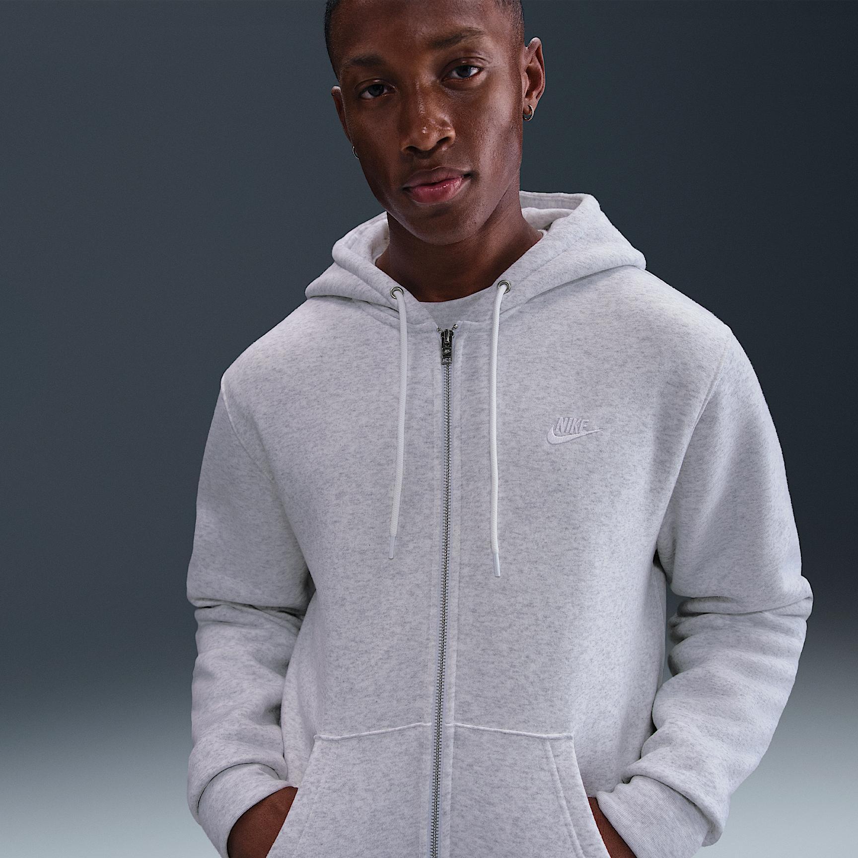 Nike Men's Club Full-Zip Fleece Hoodie Product Image