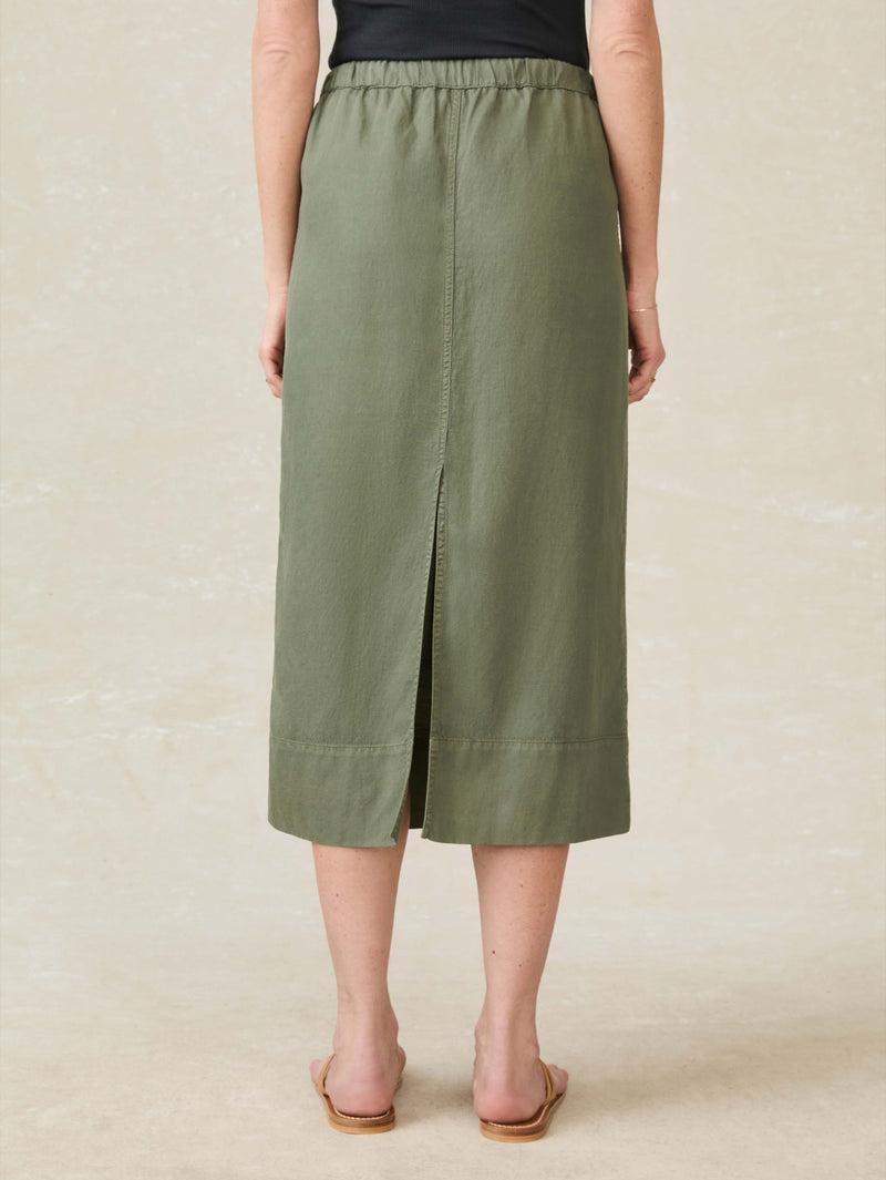 Topanga Drape Utility Skirt - Thyme Product Image