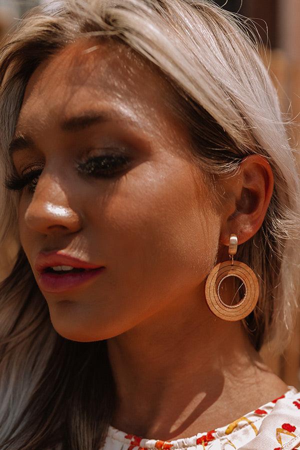 Made For Vacay Earrings In Brown Product Image