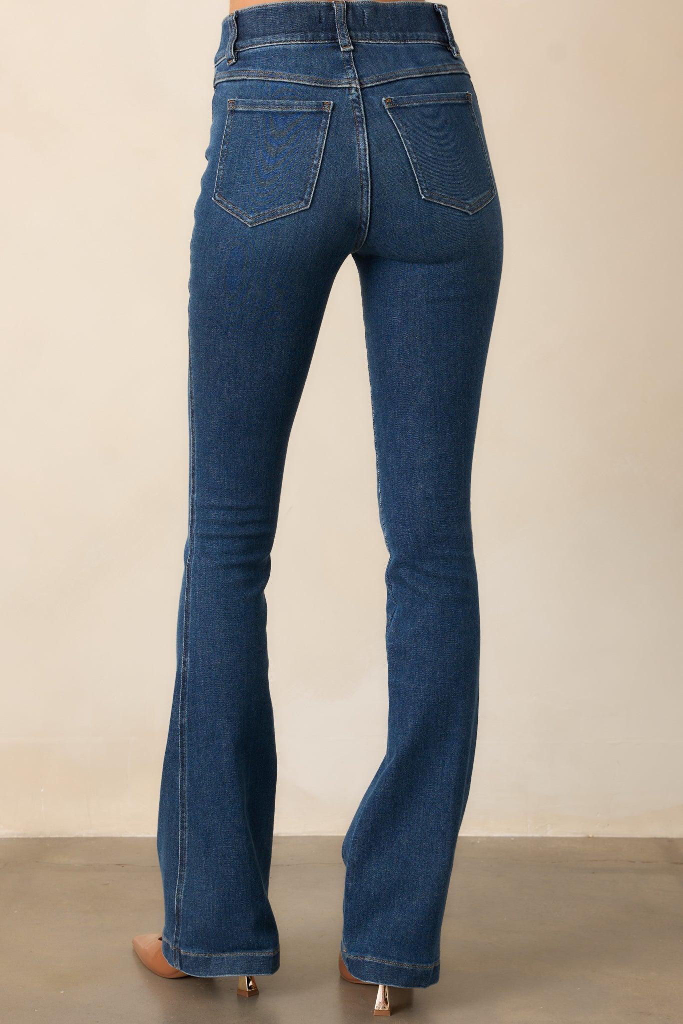 SPANX EveryWear Authentic Blue Flare Jeans Product Image