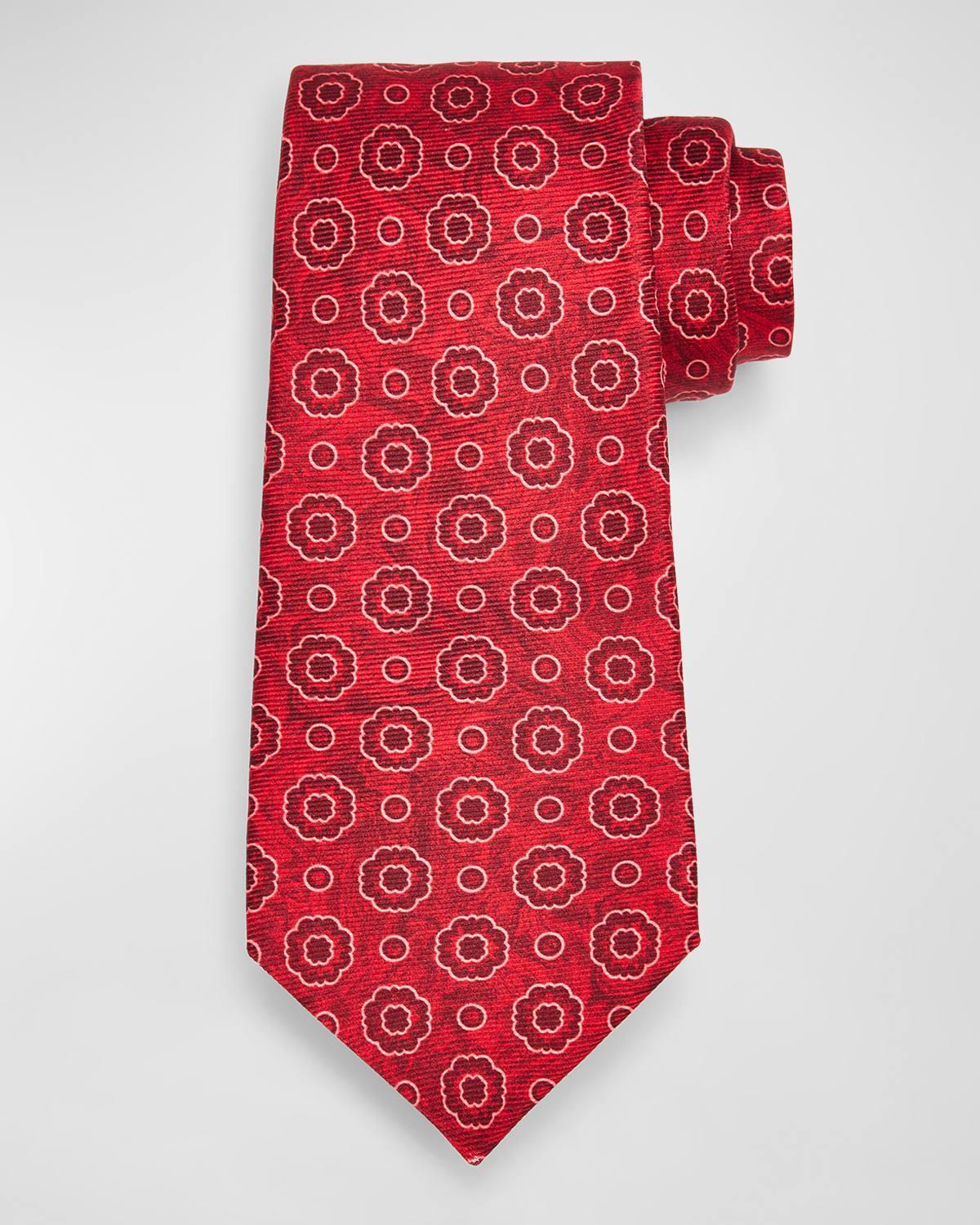 Mens Medallion Patterned Tie Product Image