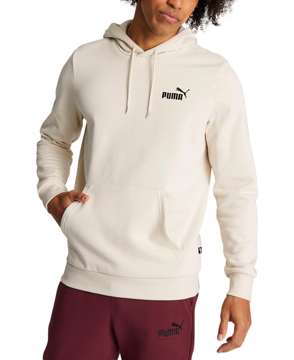 PUMA Mens Essential Small Logo Fleece Hoodie - Red/Black/White Product Image