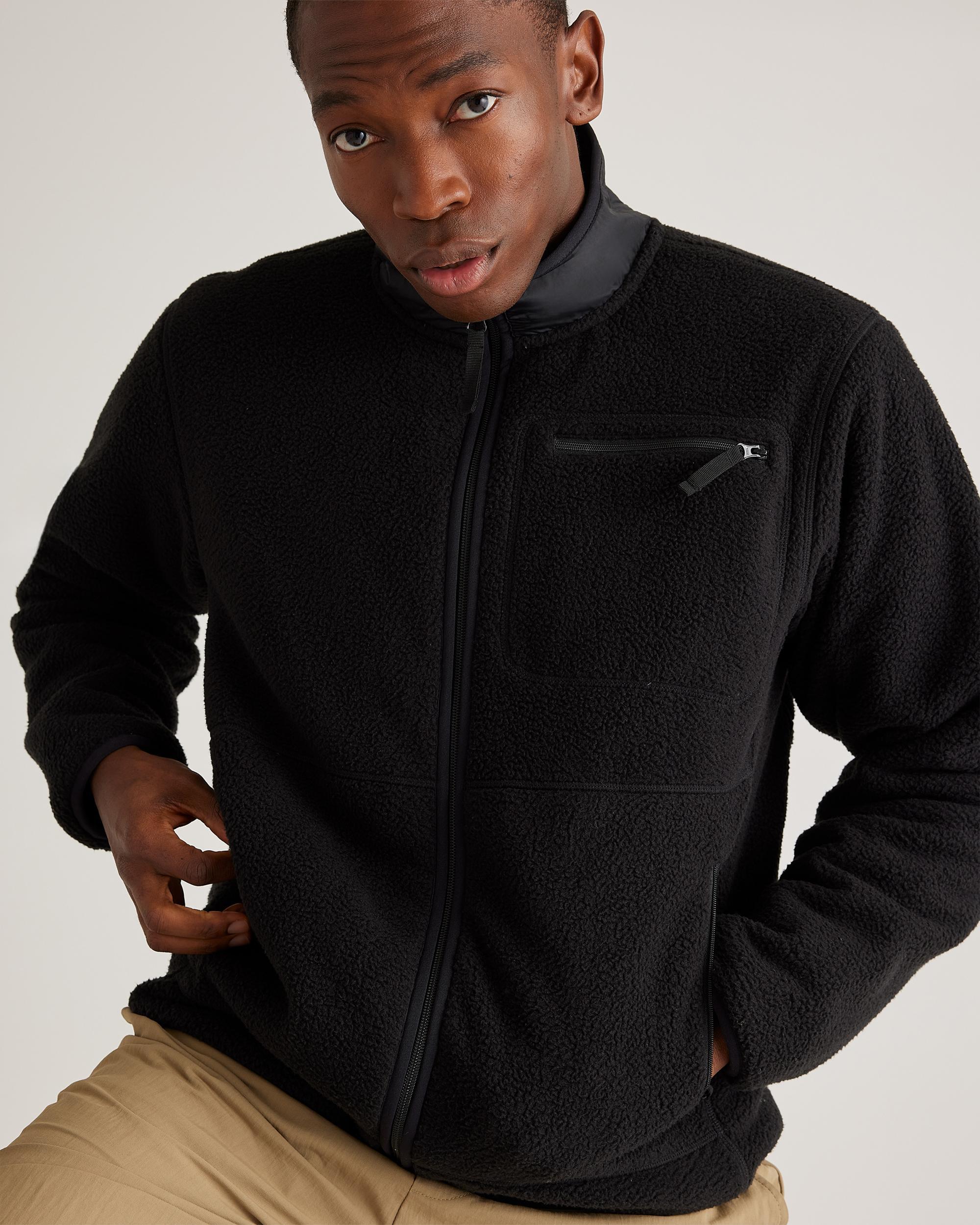 Quince | Men's Sherpa Full Zip Jacket Size XL, 100% Polyester Product Image