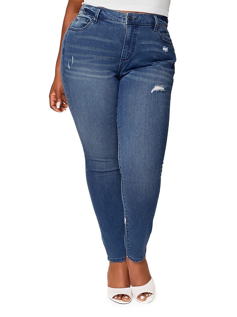 Womens Raelynn Stretch High-Rise Skinny Jeans Product Image