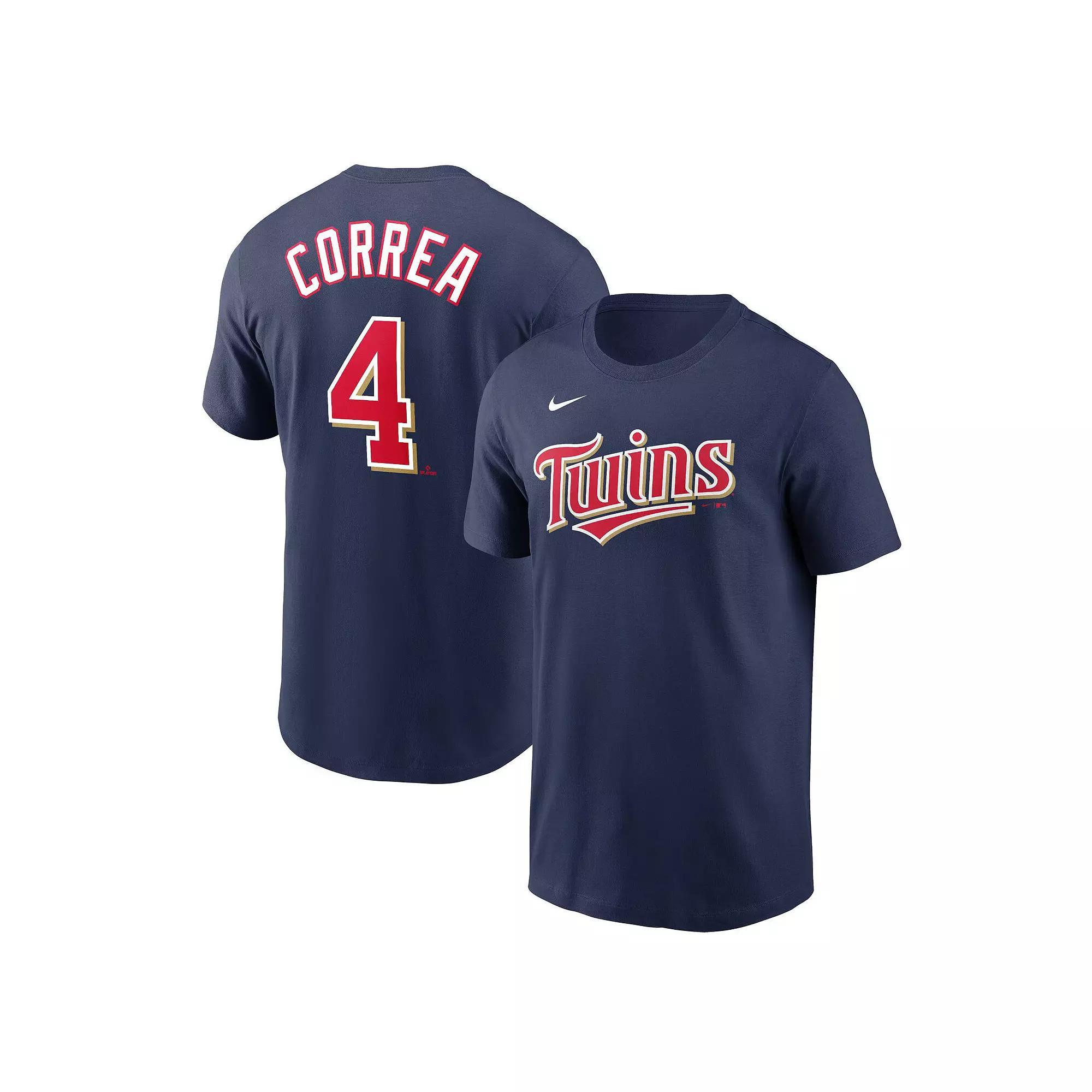 Mens Nike Carlos Correa Minnesota Twins Name & Number T-Shirt Blue Product Image