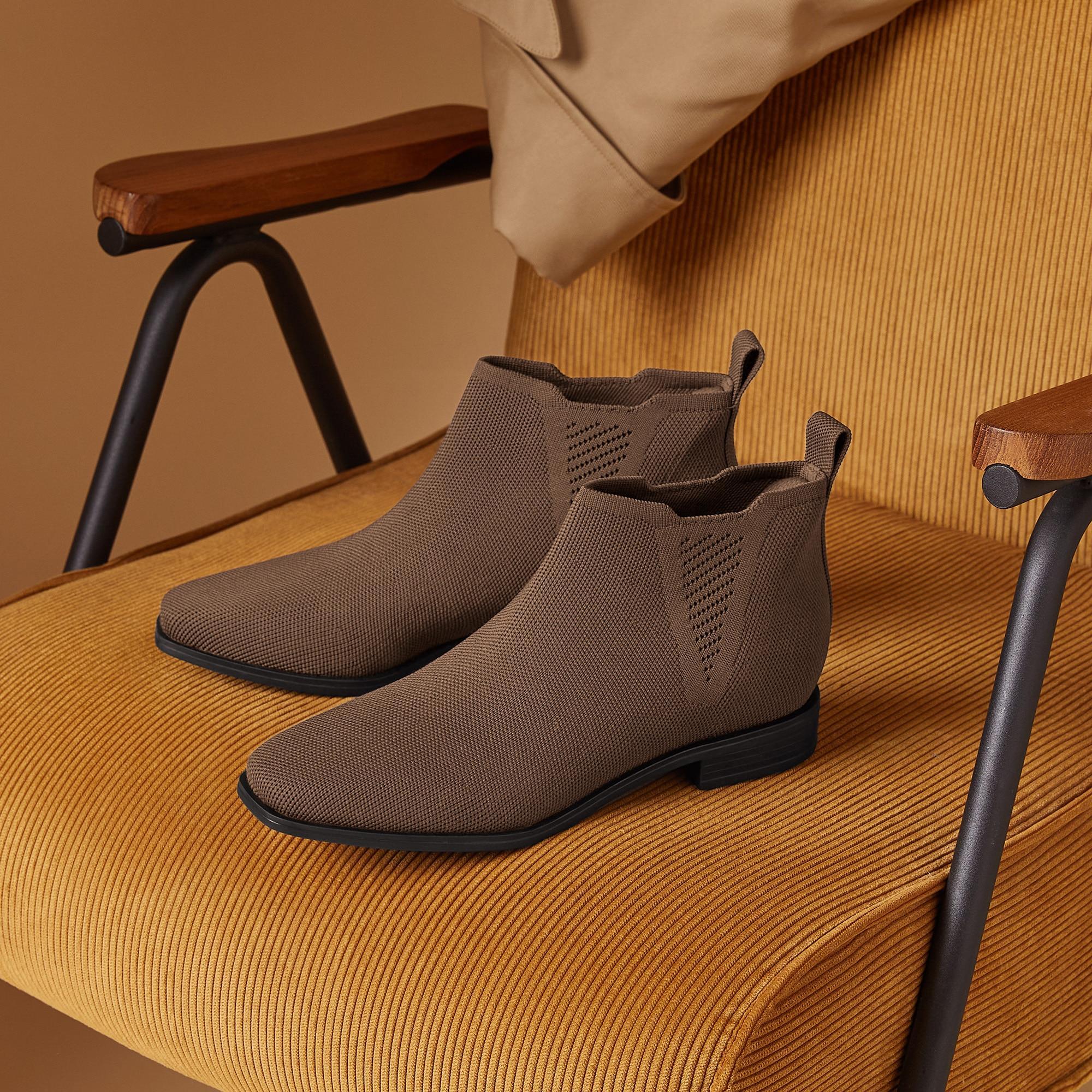 Slip-On Square-Toe Ankle Chelsea Boots (Ryan Slip-On) Product Image
