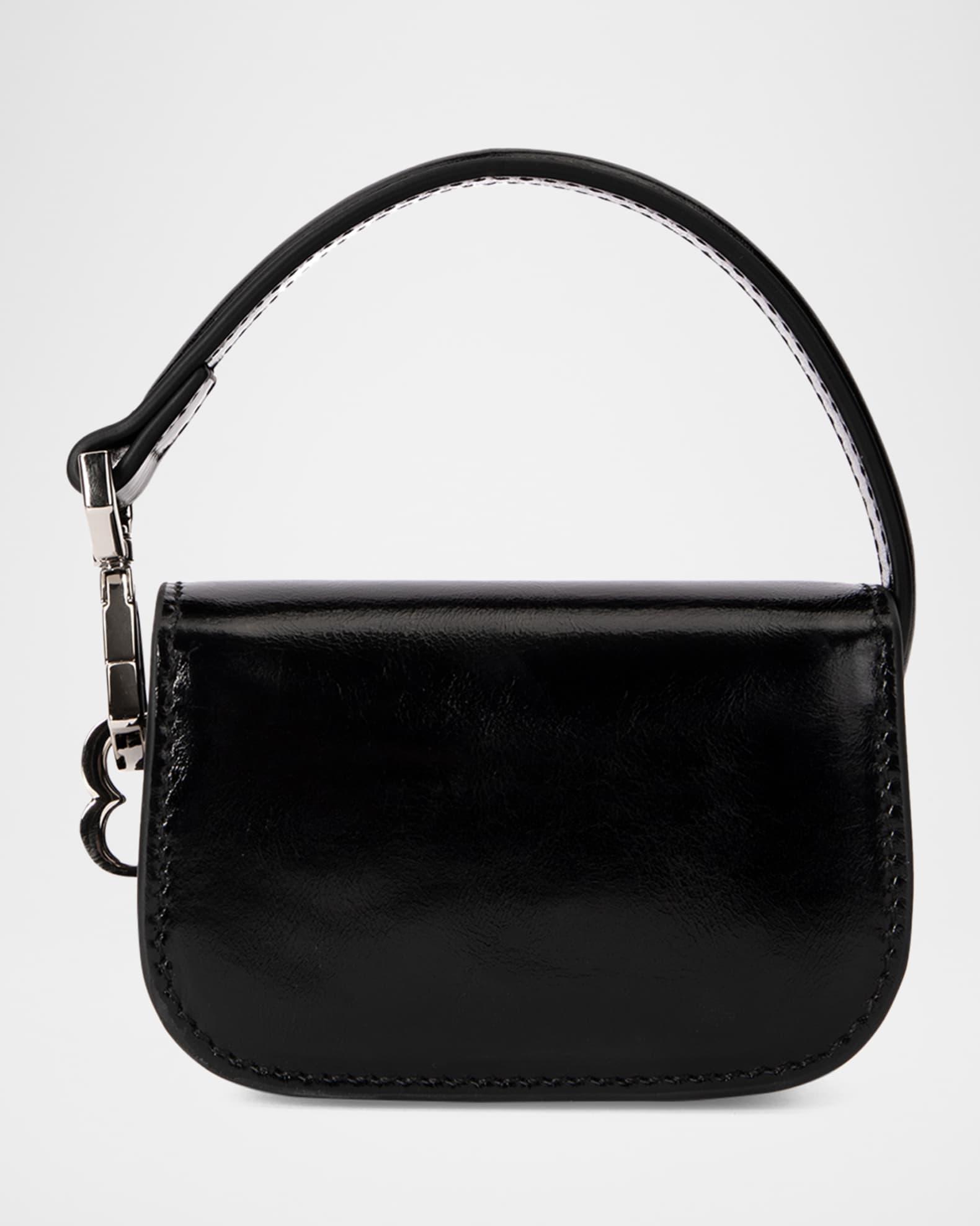Click Shiny Leather Top-Handle Bag Product Image