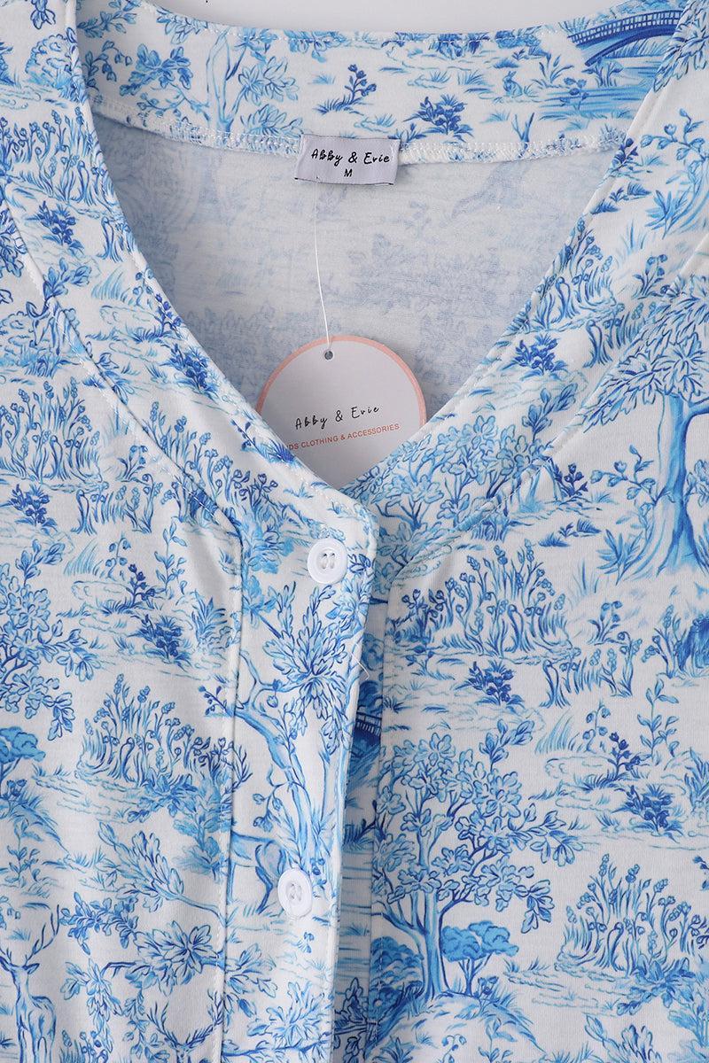 Bow applique print mom&me dress Product Image